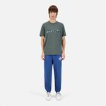 ERKEK BASKILI BİSİKLET YAKA YEŞİL  T-SHIRT