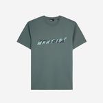 ERKEK BASKILI BİSİKLET YAKA YEŞİL  T-SHIRT