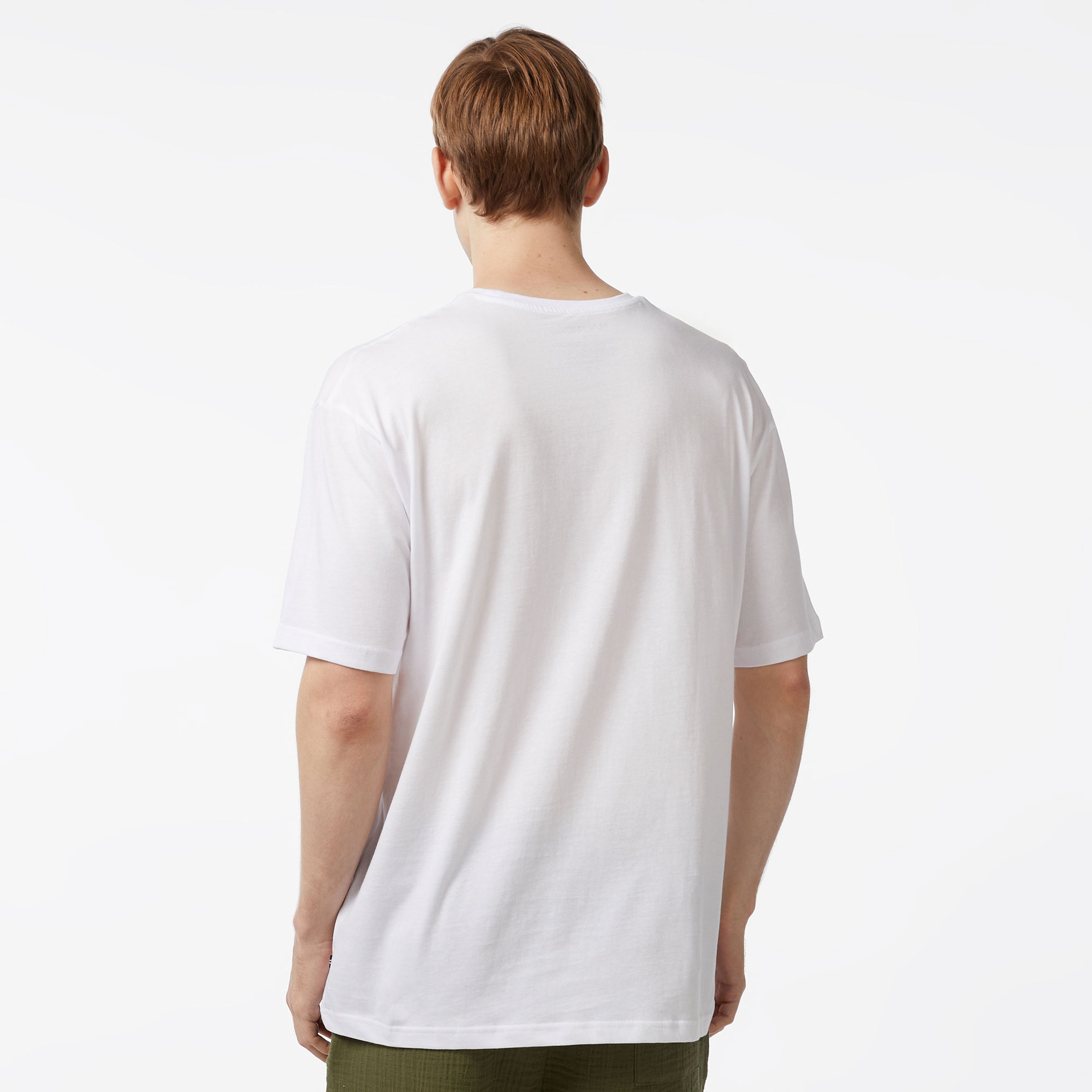Nautica Erkek Beyaz Oversize T-Shirt