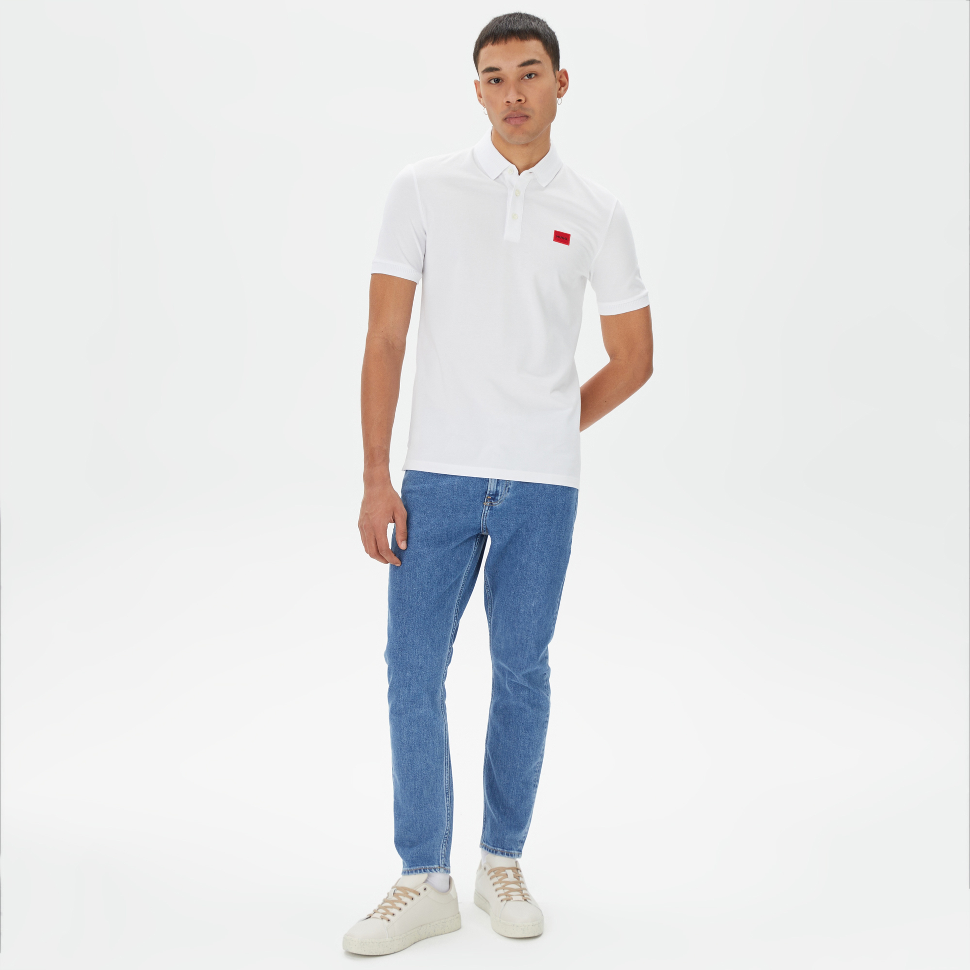 Hugo Dereso Erkek Beyaz Polo