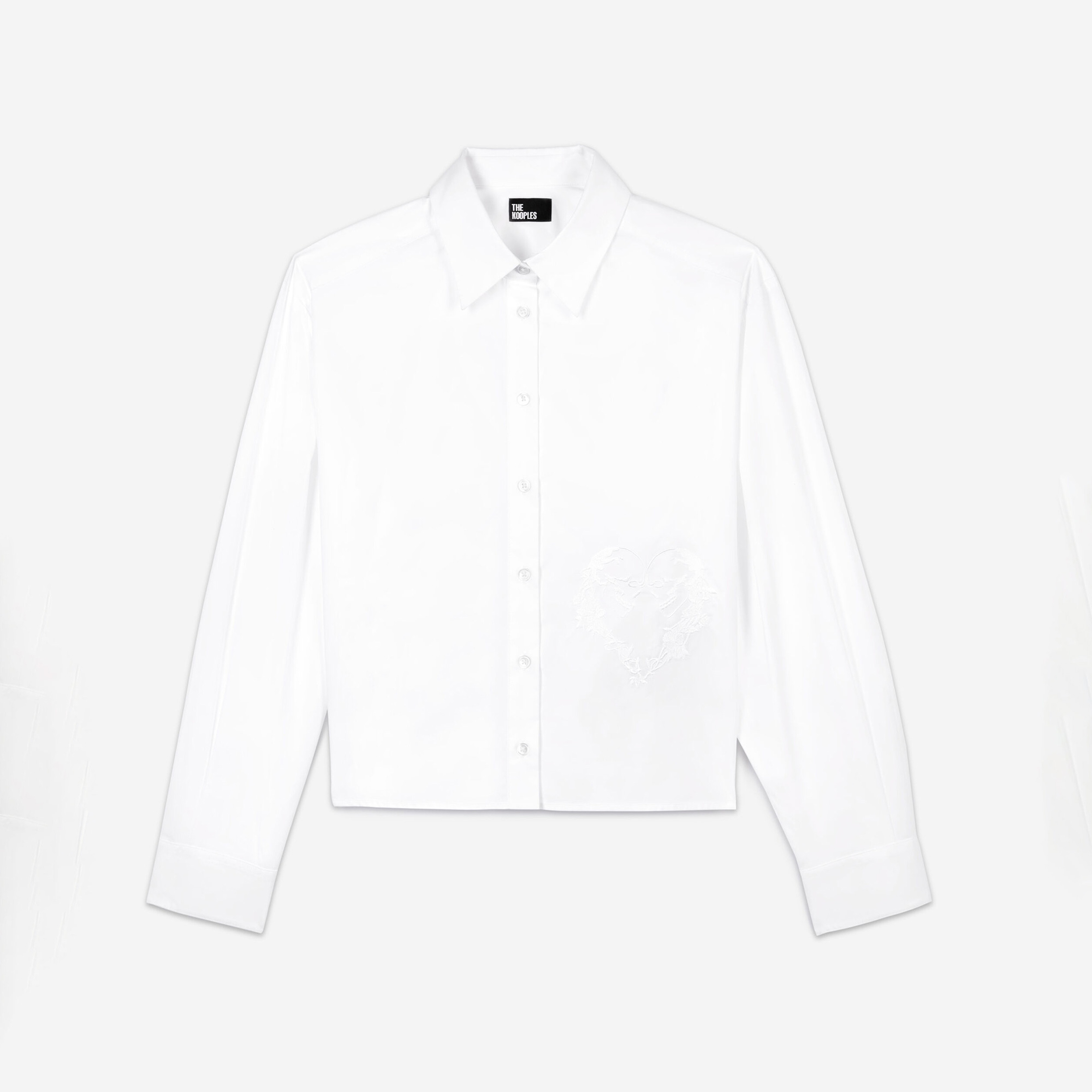 KADIN NAKIŞLI BEYAZ GÖMLEK