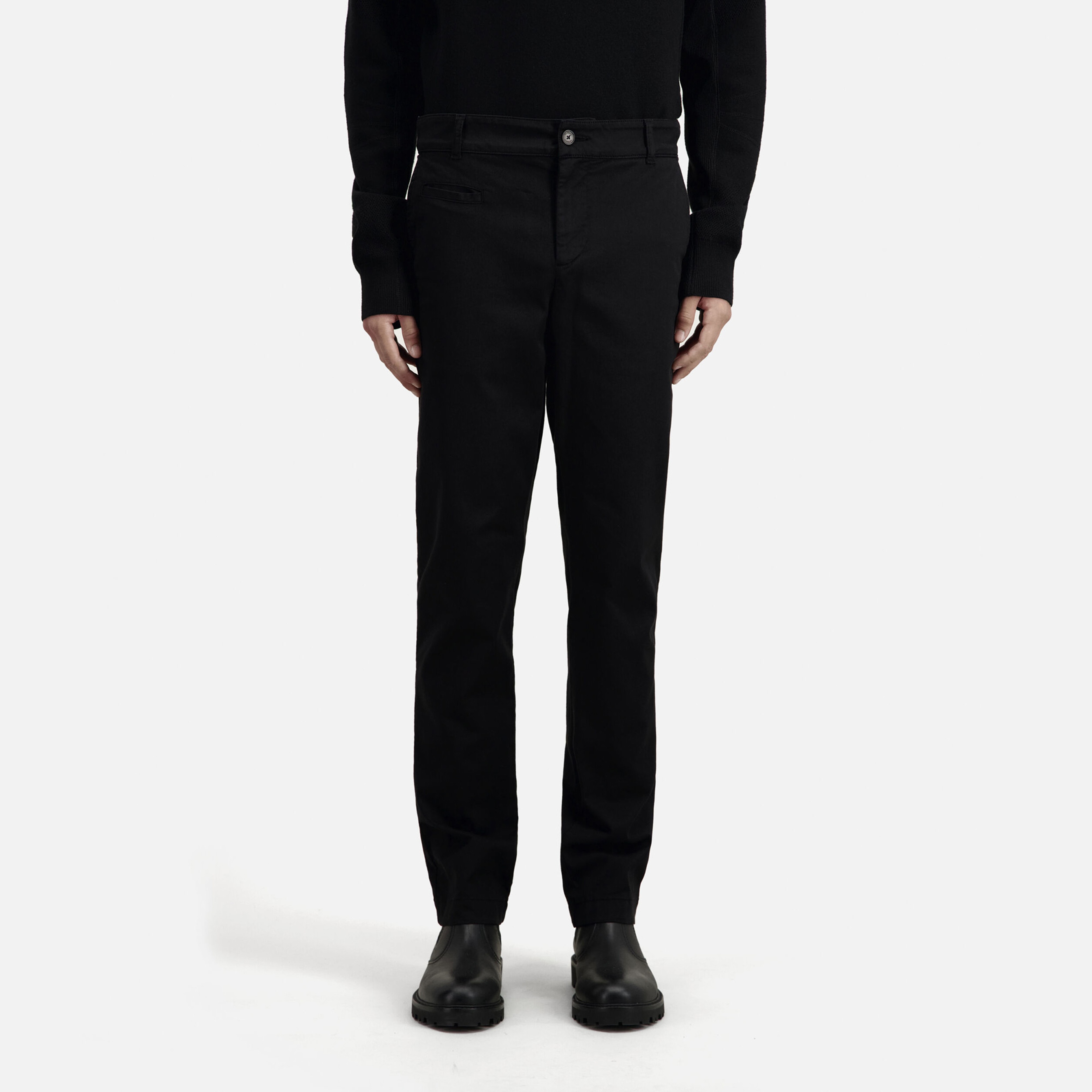 ERKEK STRAIGHT FIT SİYAH PANTOLON