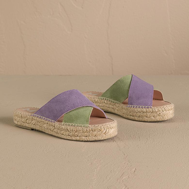 Manebi Kadın Mor Terlik