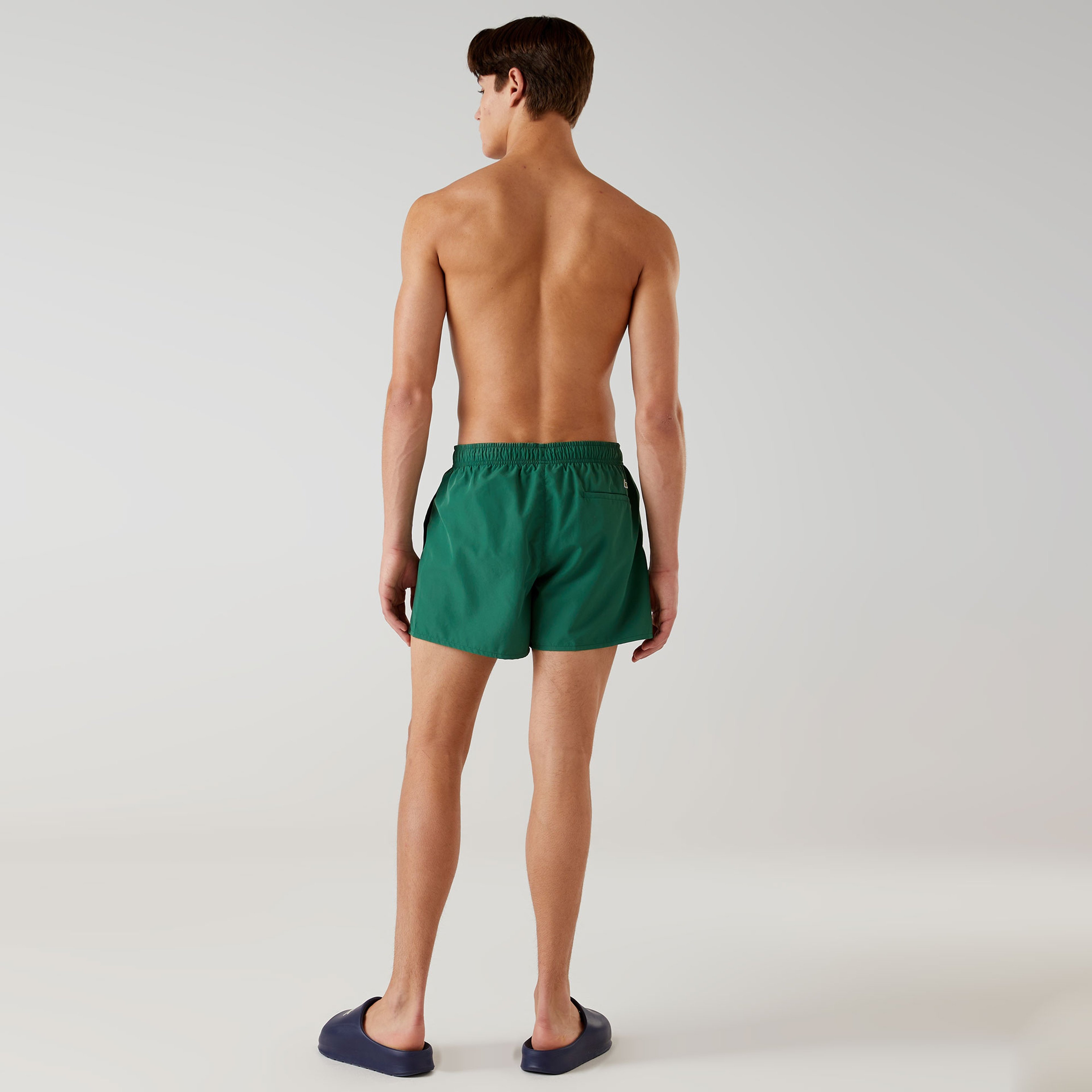 Lacoste Logo Erkek Yeşil Deniz Şortu