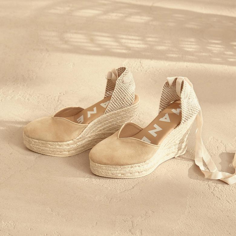 Manebi Kadın Bej Espadril