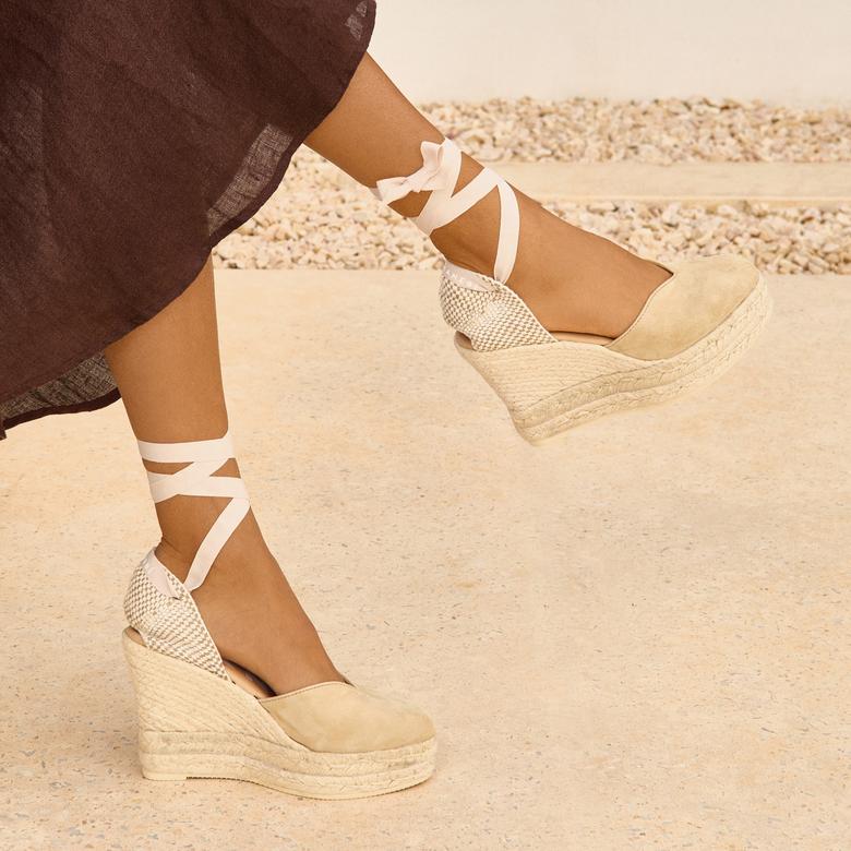 Manebi Kadın Bej Espadril