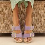 Manebi Venice Nordic Kadın Mor Terlik