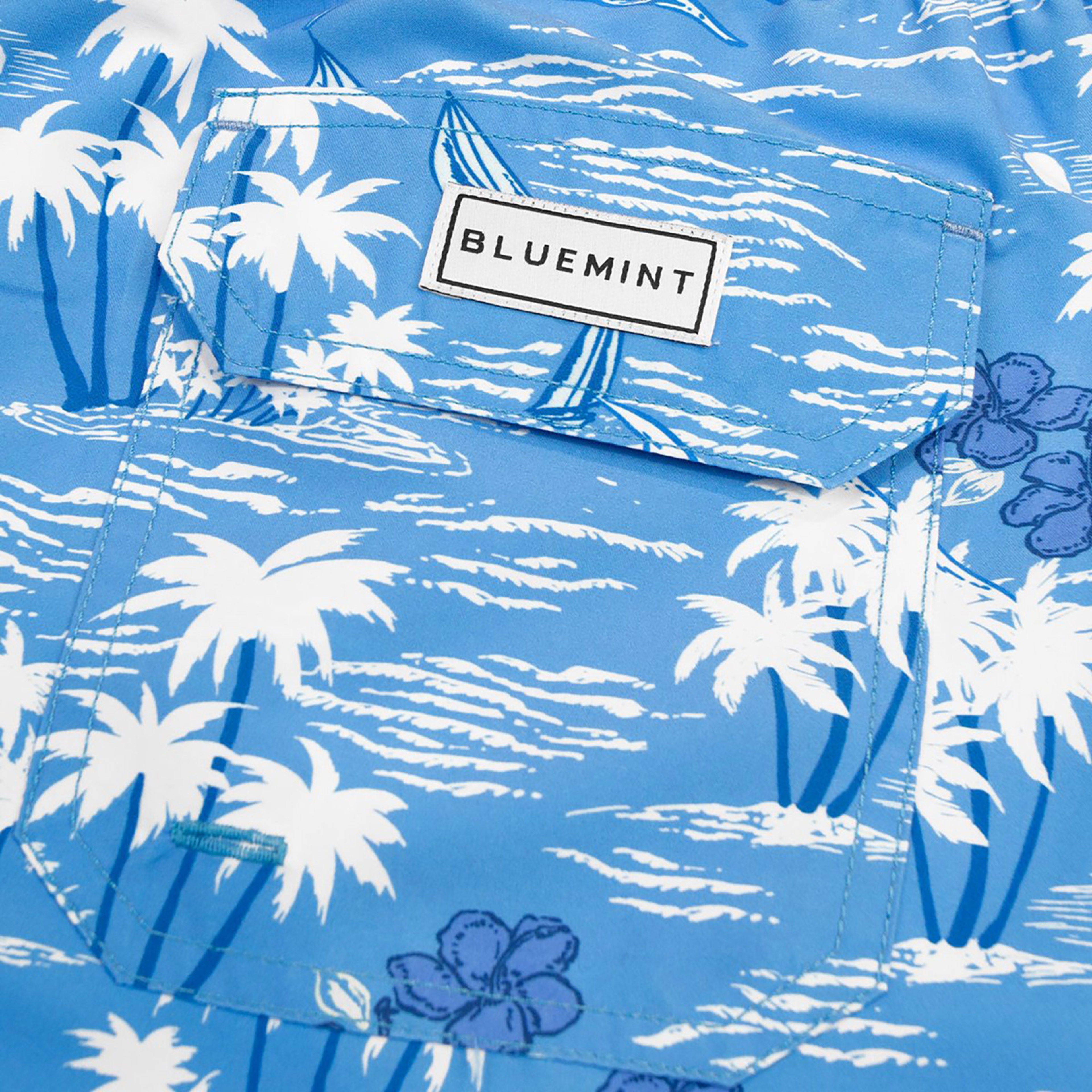 Bluemint Erkek Mavi Mayo Şort