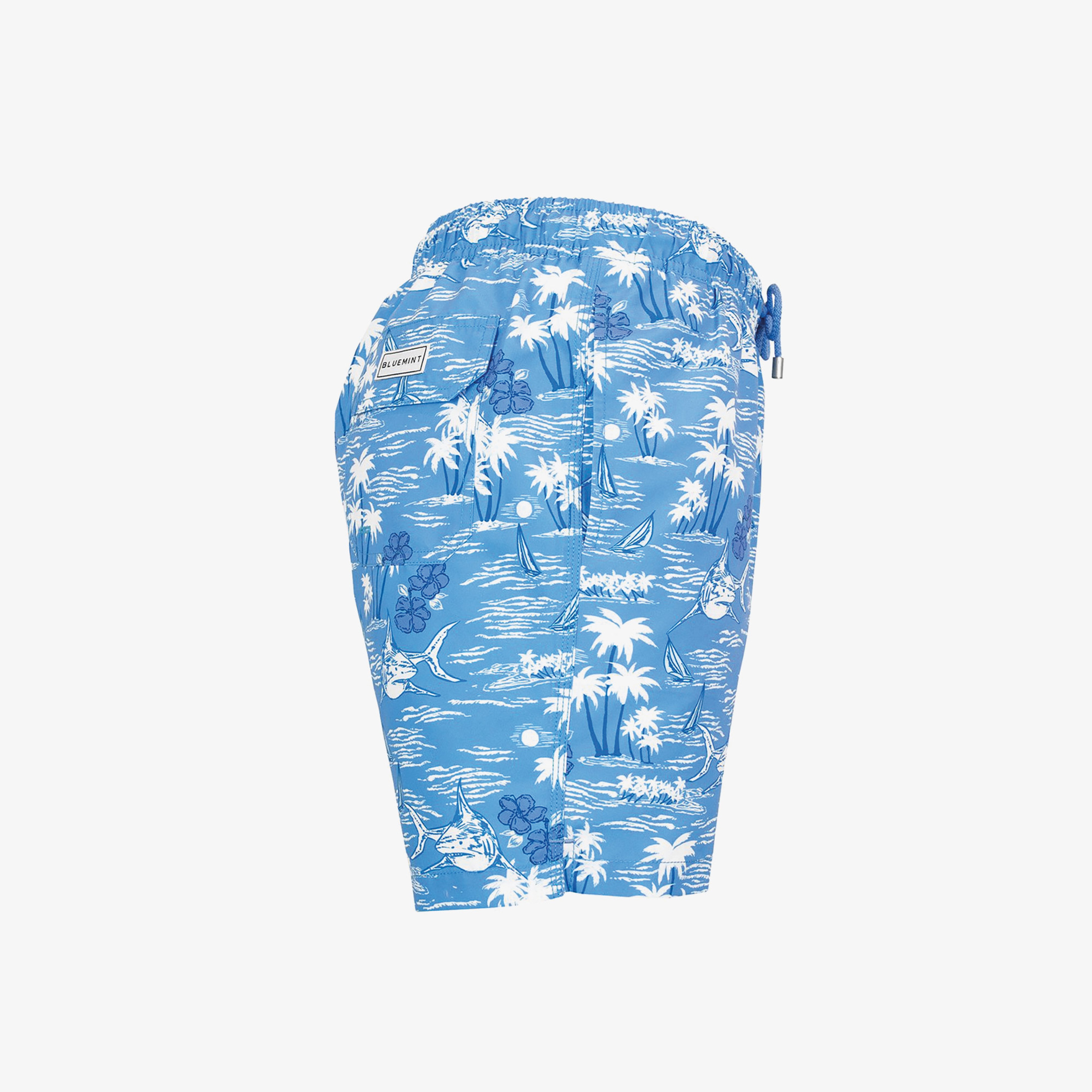 Bluemint Erkek Mavi Mayo Şort