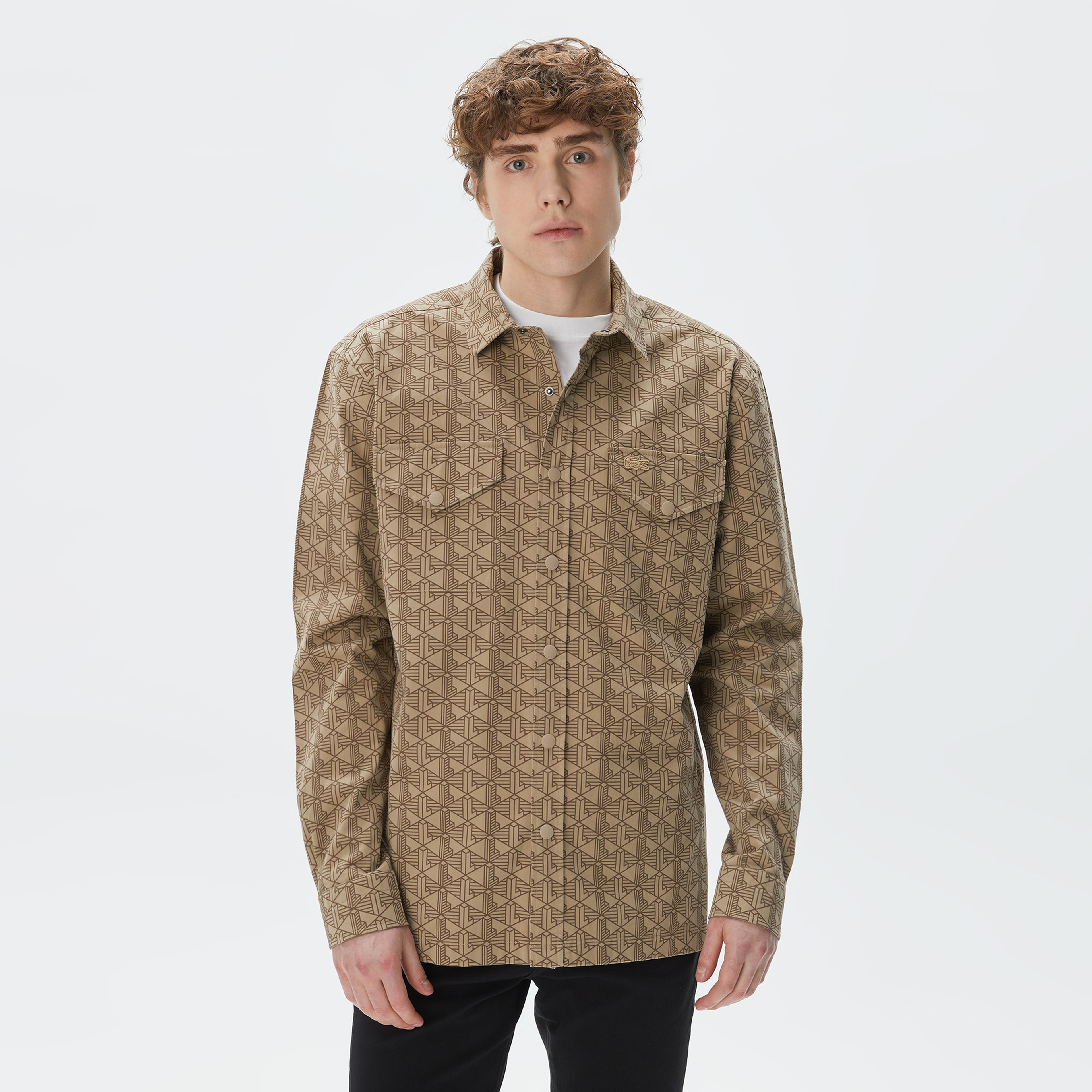 Lacoste Erkek Turuncu Gömlek