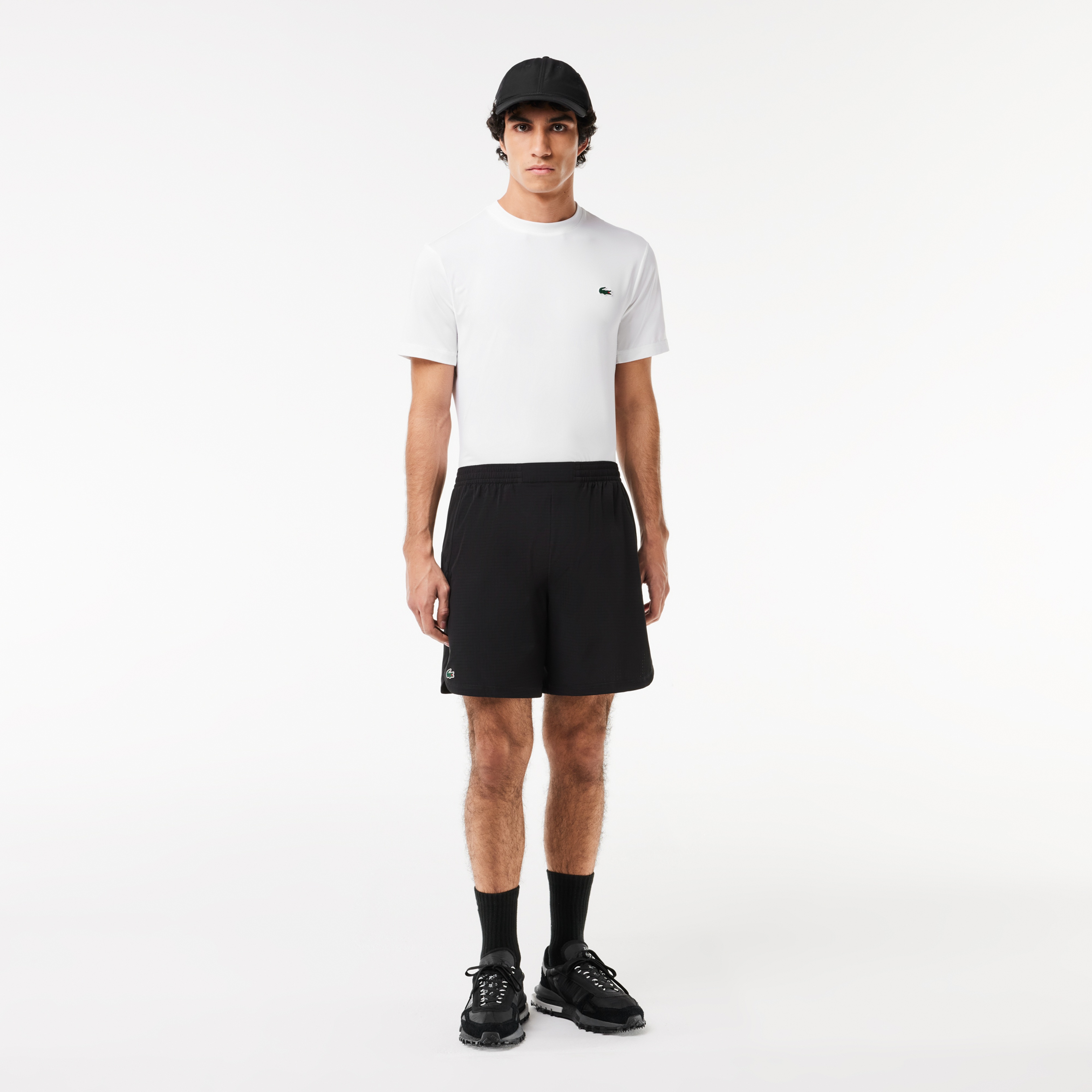 SPORT Erkek Slim Fit Bisiklet Yaka Beyaz T-Shirt