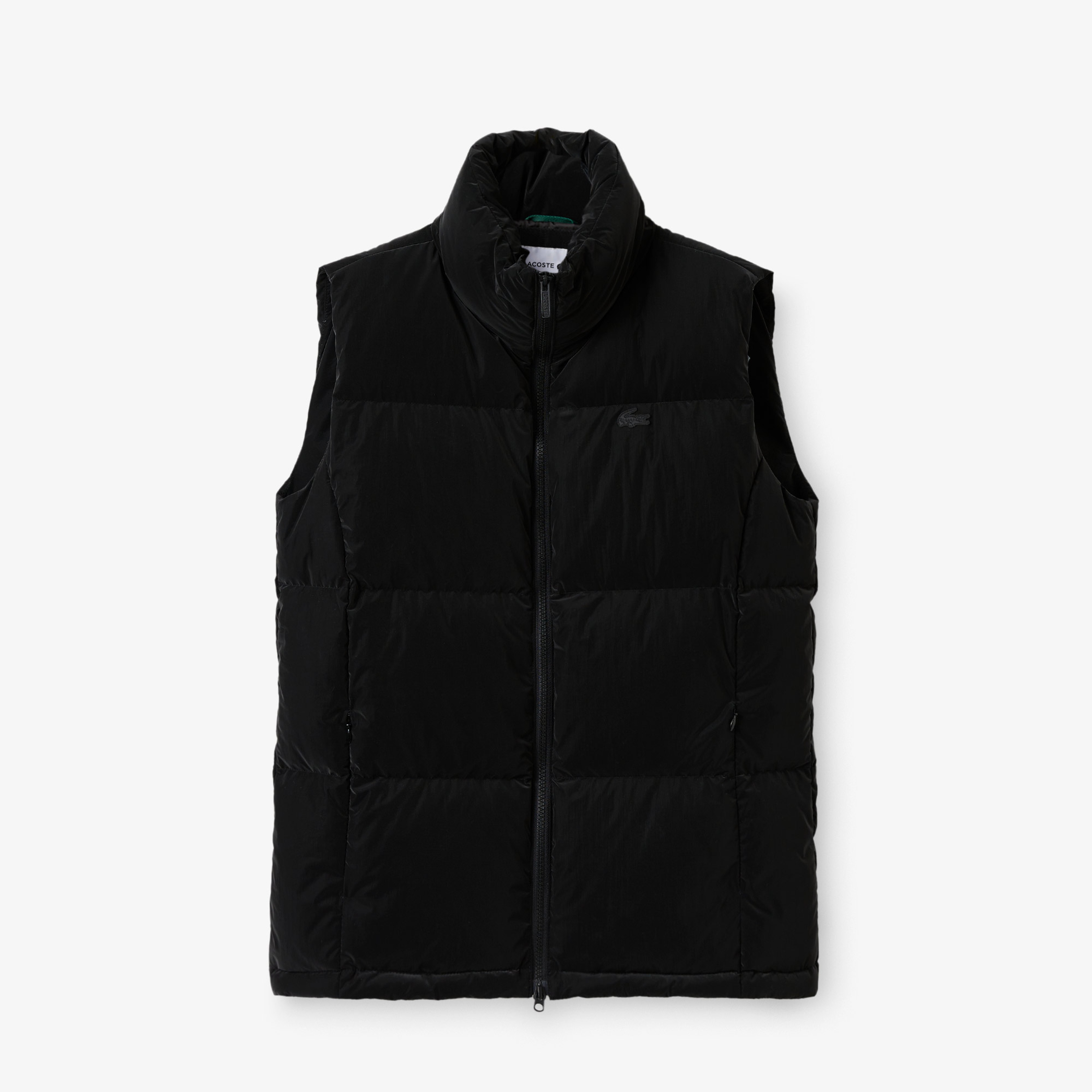 Kadın Dik Yaka Kapitone Siyah Yelek