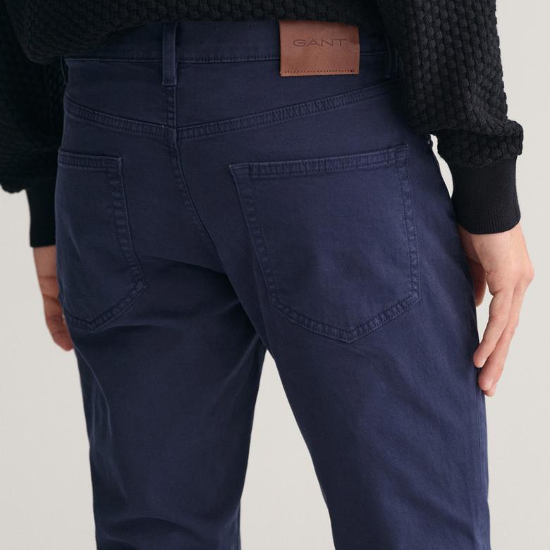 GANT Erkek Lacivert Slim Fit Jean