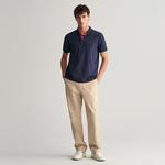 GANT Erkek Lacivert Regular Fit Polo