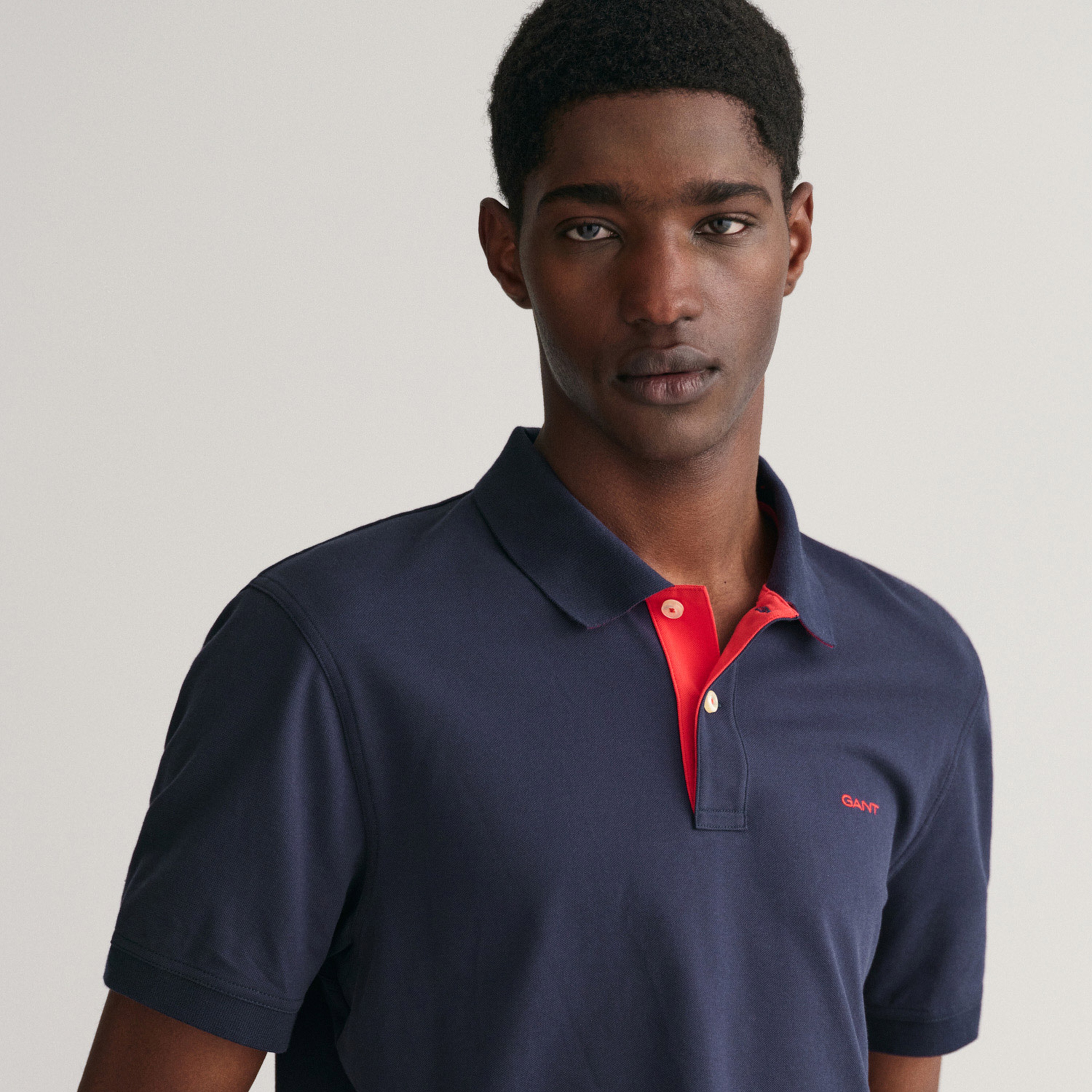 GANT Erkek Lacivert Regular Fit Polo