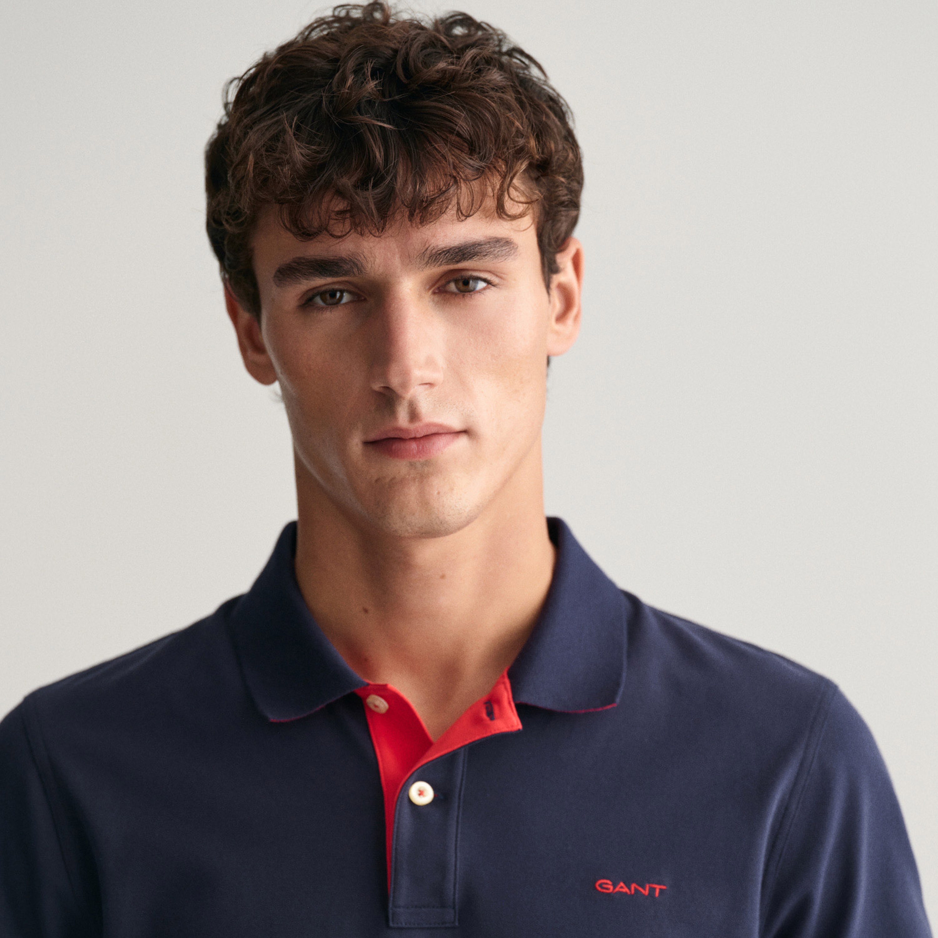 GANT Erkek Lacivert Regular Fit Polo