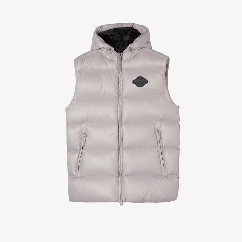 Lacoste Erkek Kapüşonlu Gri Yelek