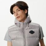 Lacoste Erkek Kapüşonlu Gri Yelek