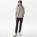 Lacoste Erkek Kapüşonlu Gri Yelek