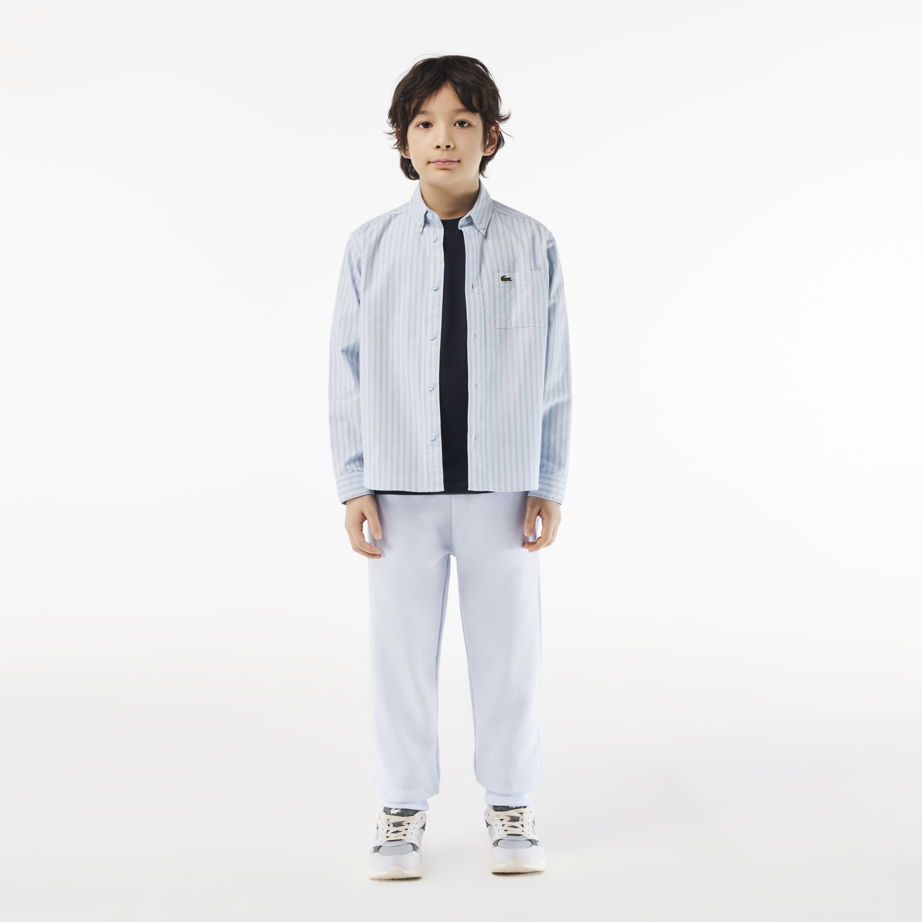 Çocuk Bisiklet Yaka Lacivert T-Shirt