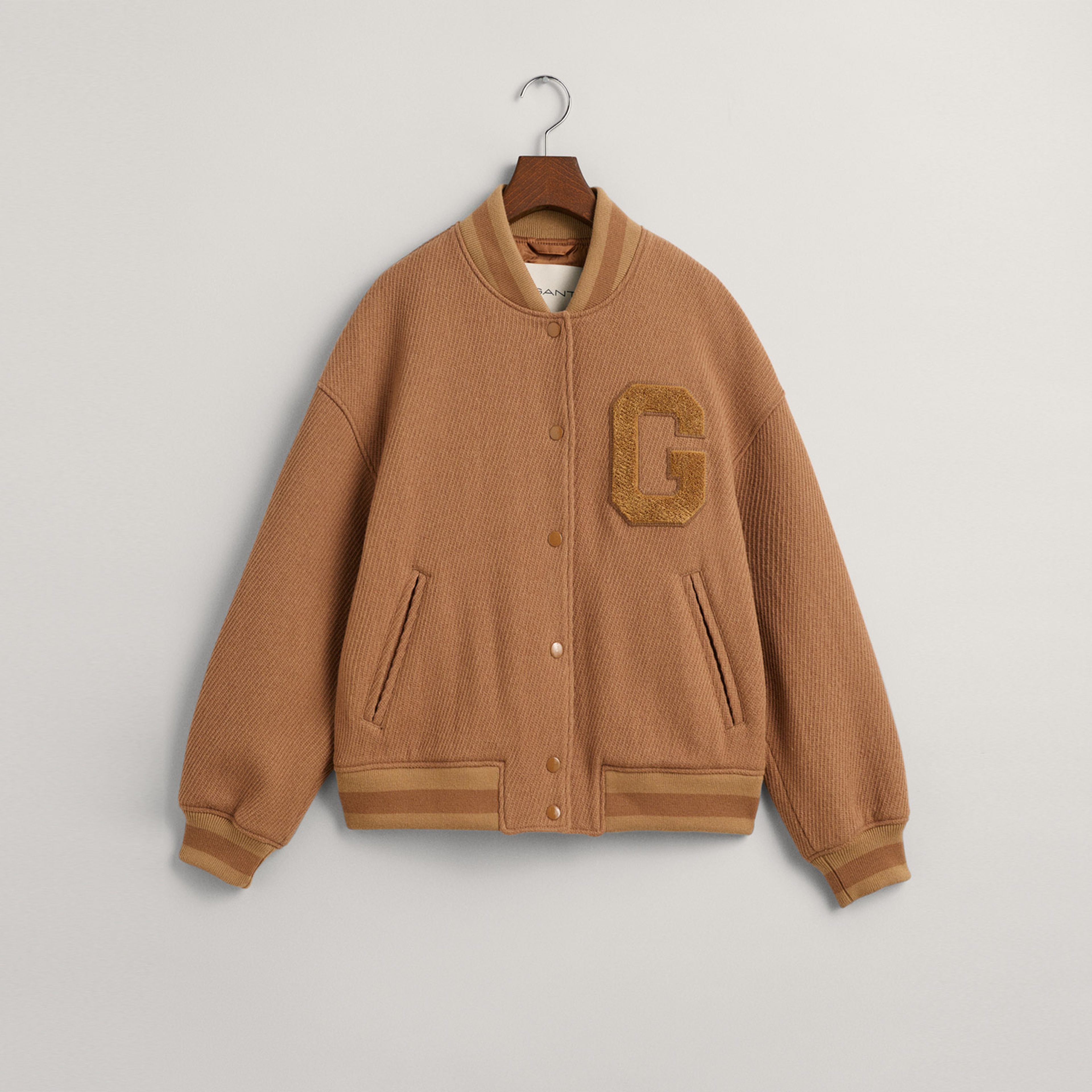 GANT Kadın Kahverengi Hakim Yaka Bomber Ceket