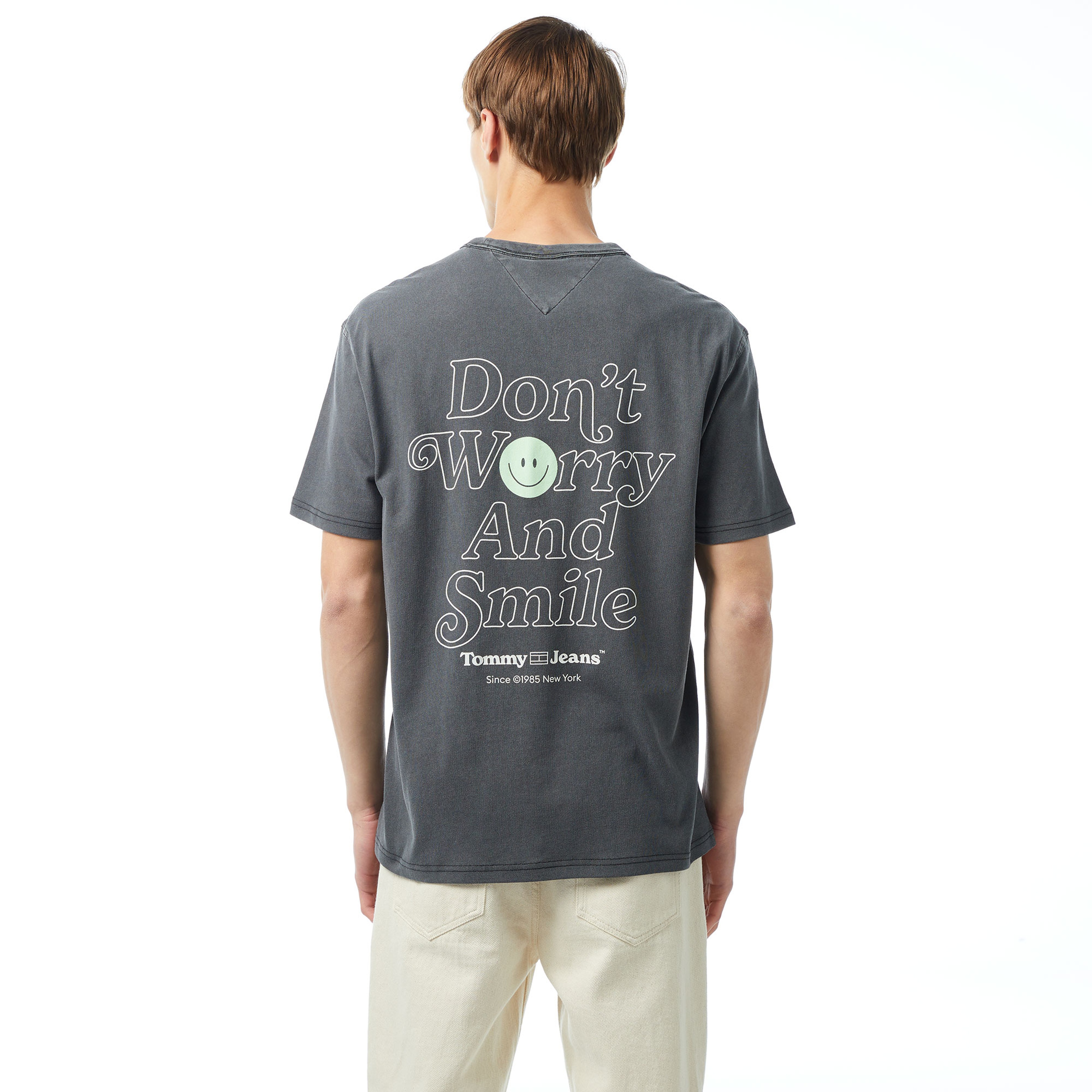 Tommy Jeans Reg Novelty Graphic2 Erkek Siyah T-Shirt