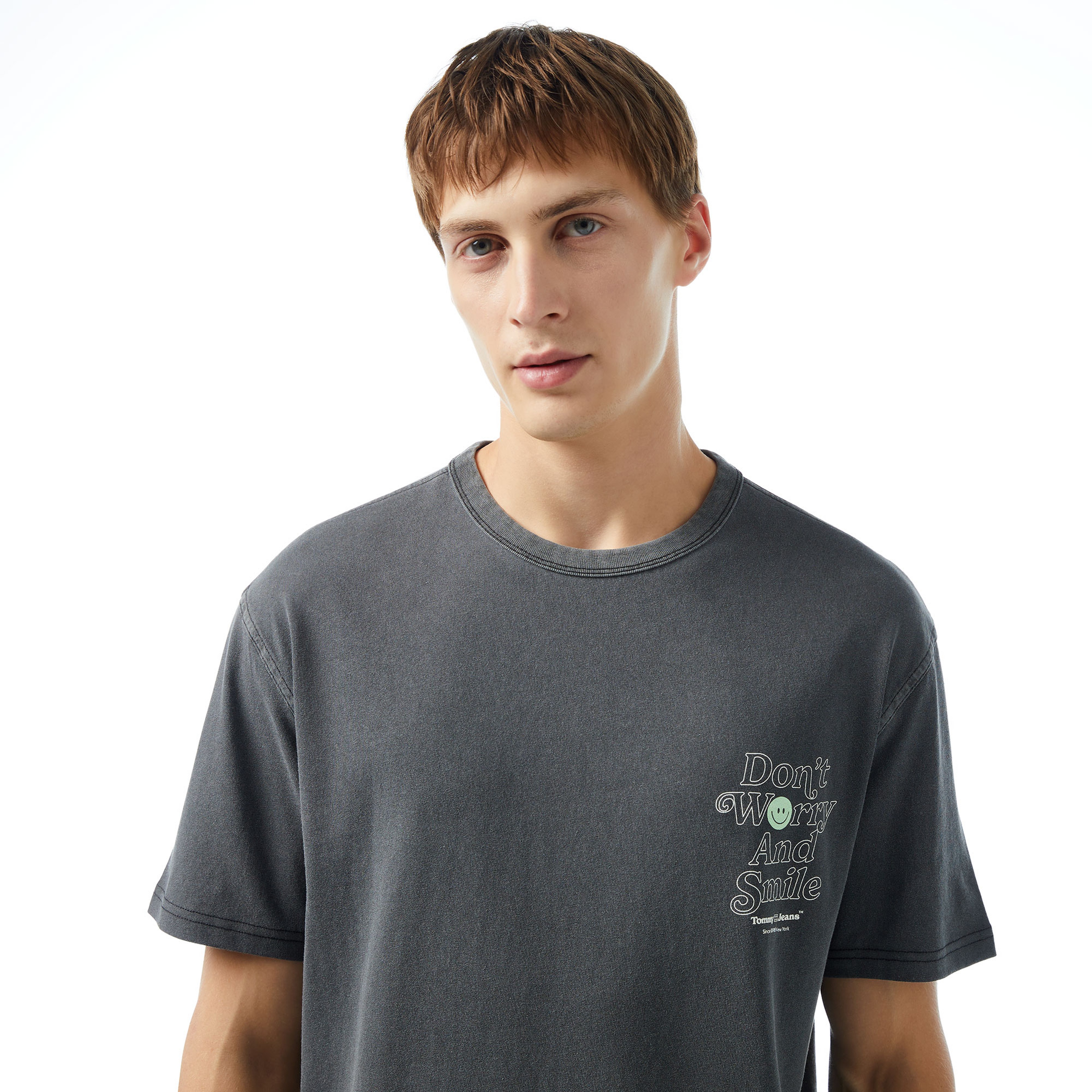 Tommy Jeans Reg Novelty Graphic2 Erkek Siyah T-Shirt