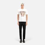 ERKEK BASKILI BEYAZ T-SHIRT