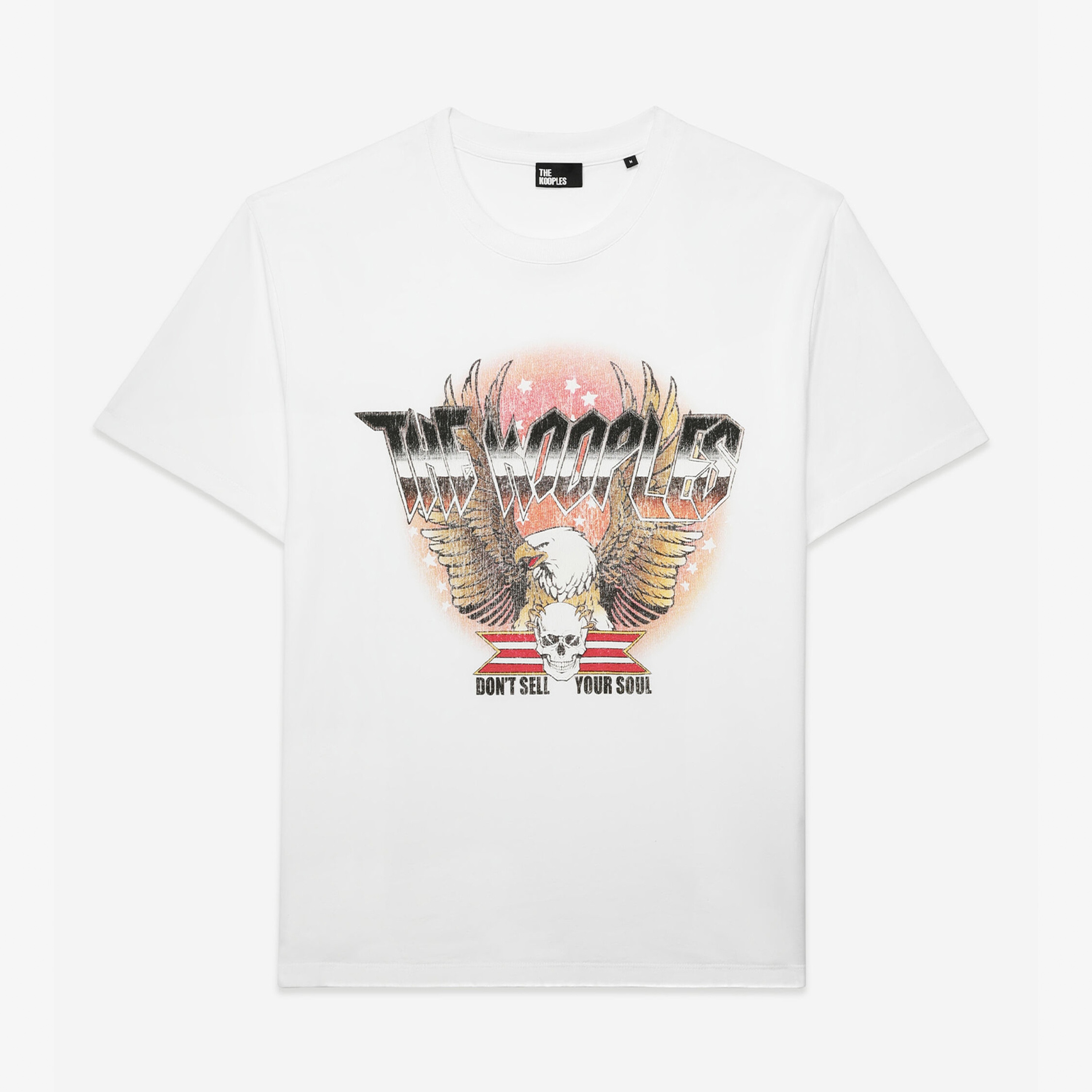 ERKEK BASKILI BEYAZ T-SHIRT