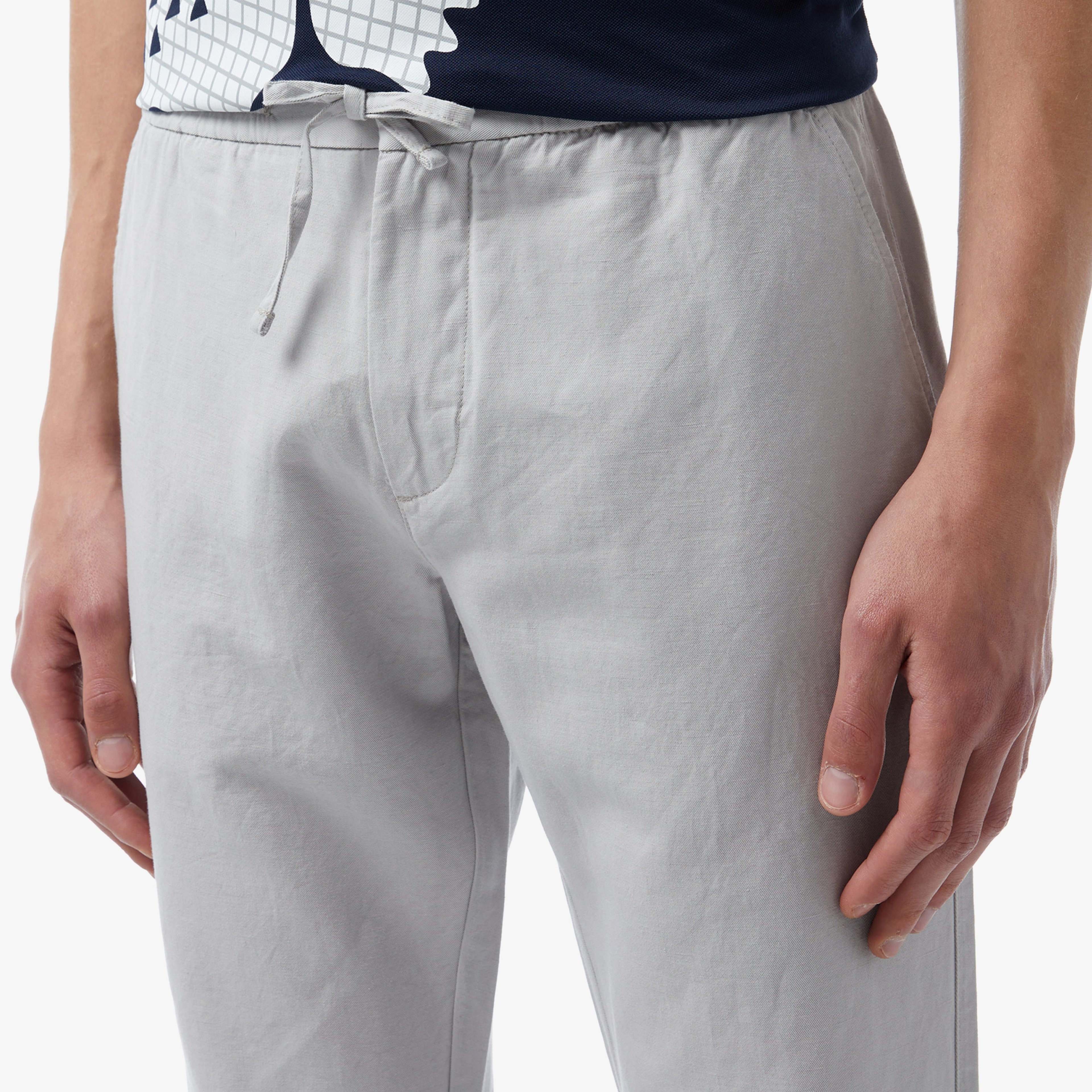 Erkek Tapered Fit Gri Pantolon