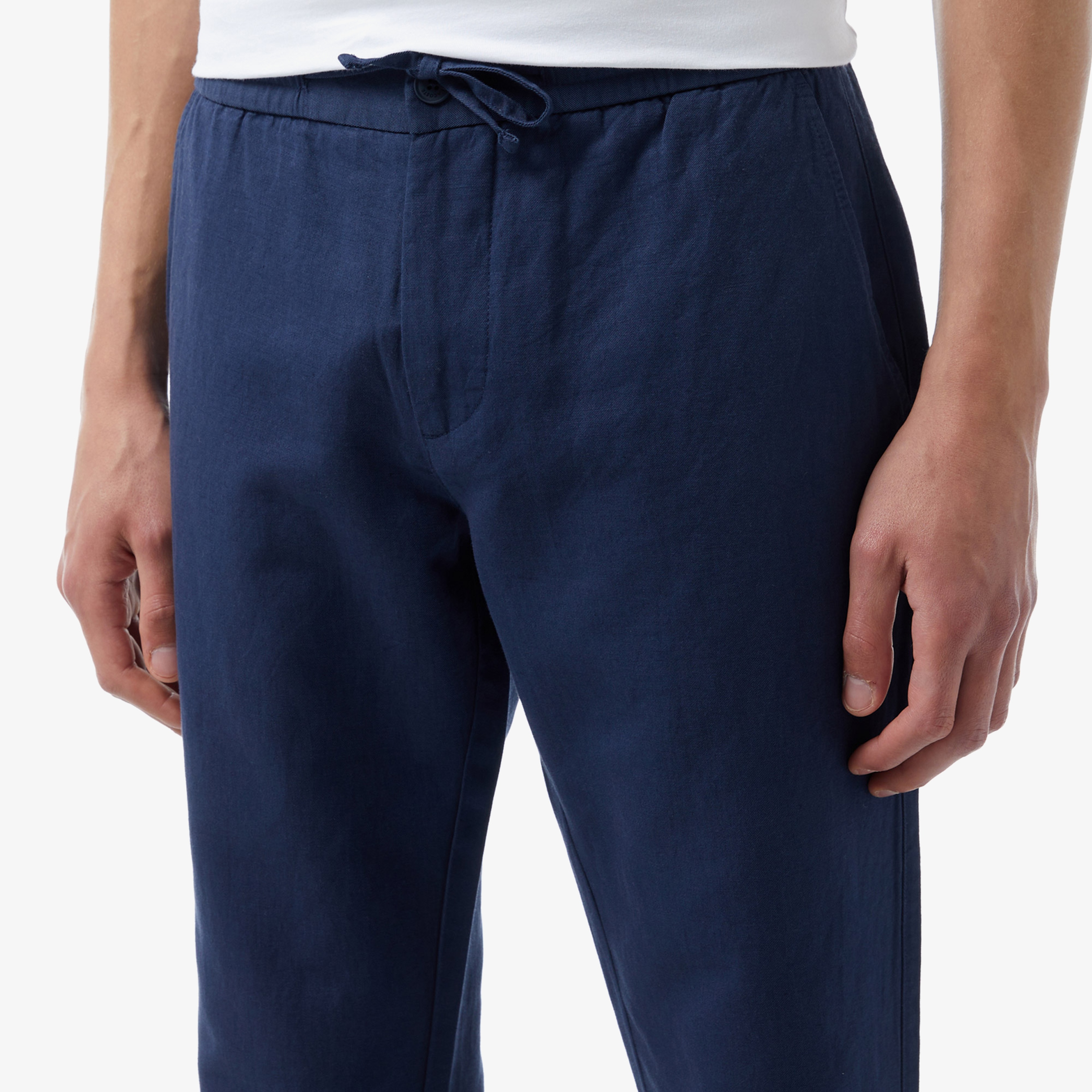 Erkek Tapered Fit Lacivert Pantolon