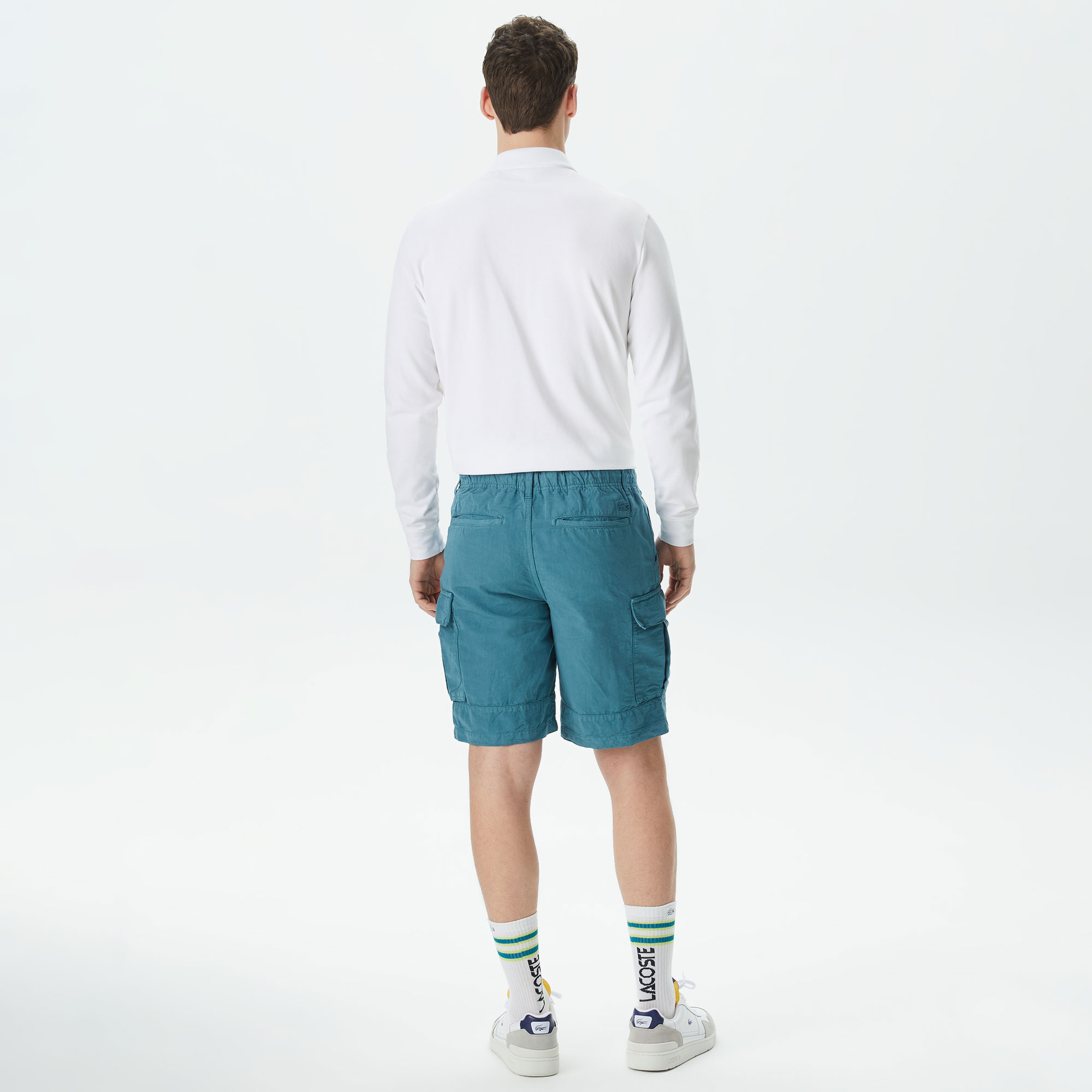 Erkek Relaxed Fit Mavi Bermuda
