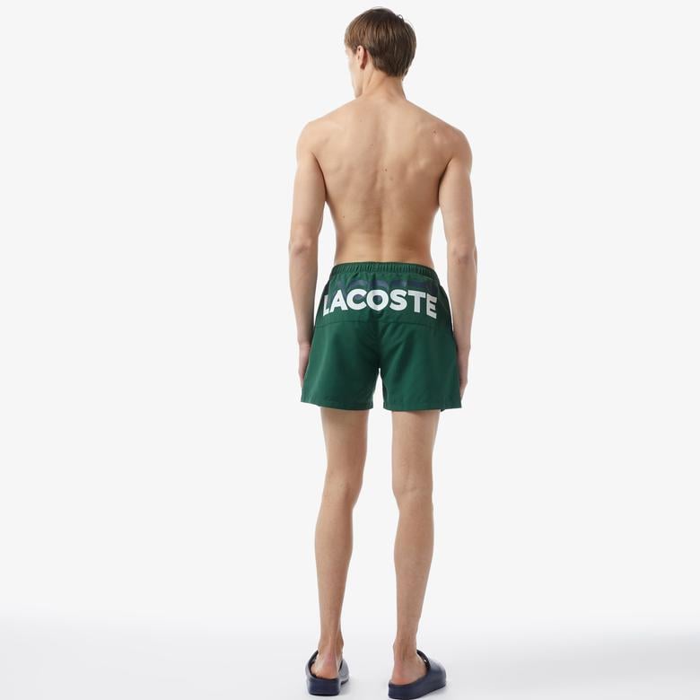 Erkek Baskılı Yeşil Mayo Şort