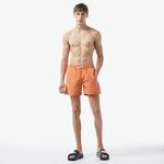 Erkek Baskılı Turuncu Mayo Şort