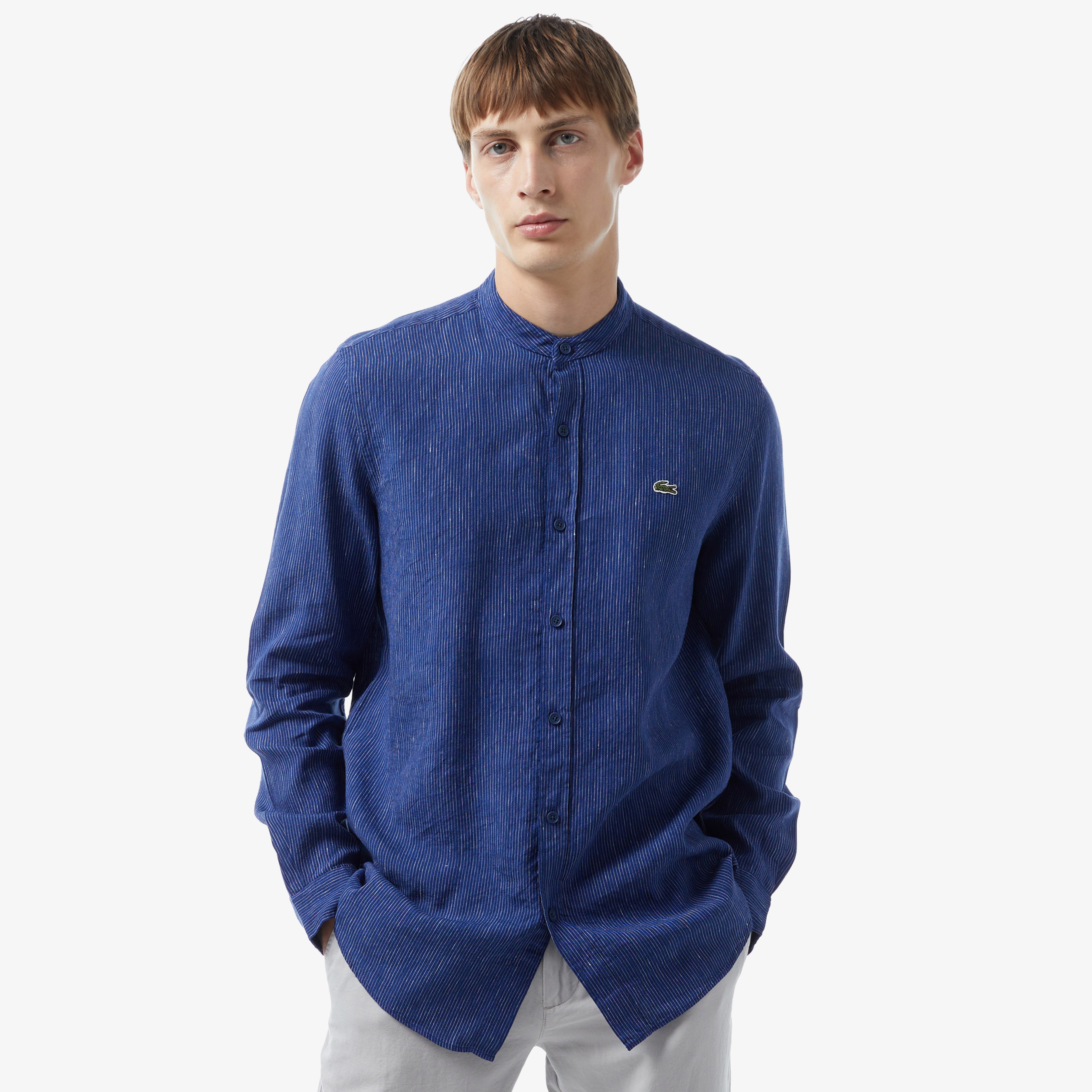 Erkek Regular Fit Lacivert Gömlek