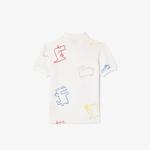 Çocuk Baskılı Beyaz Polo