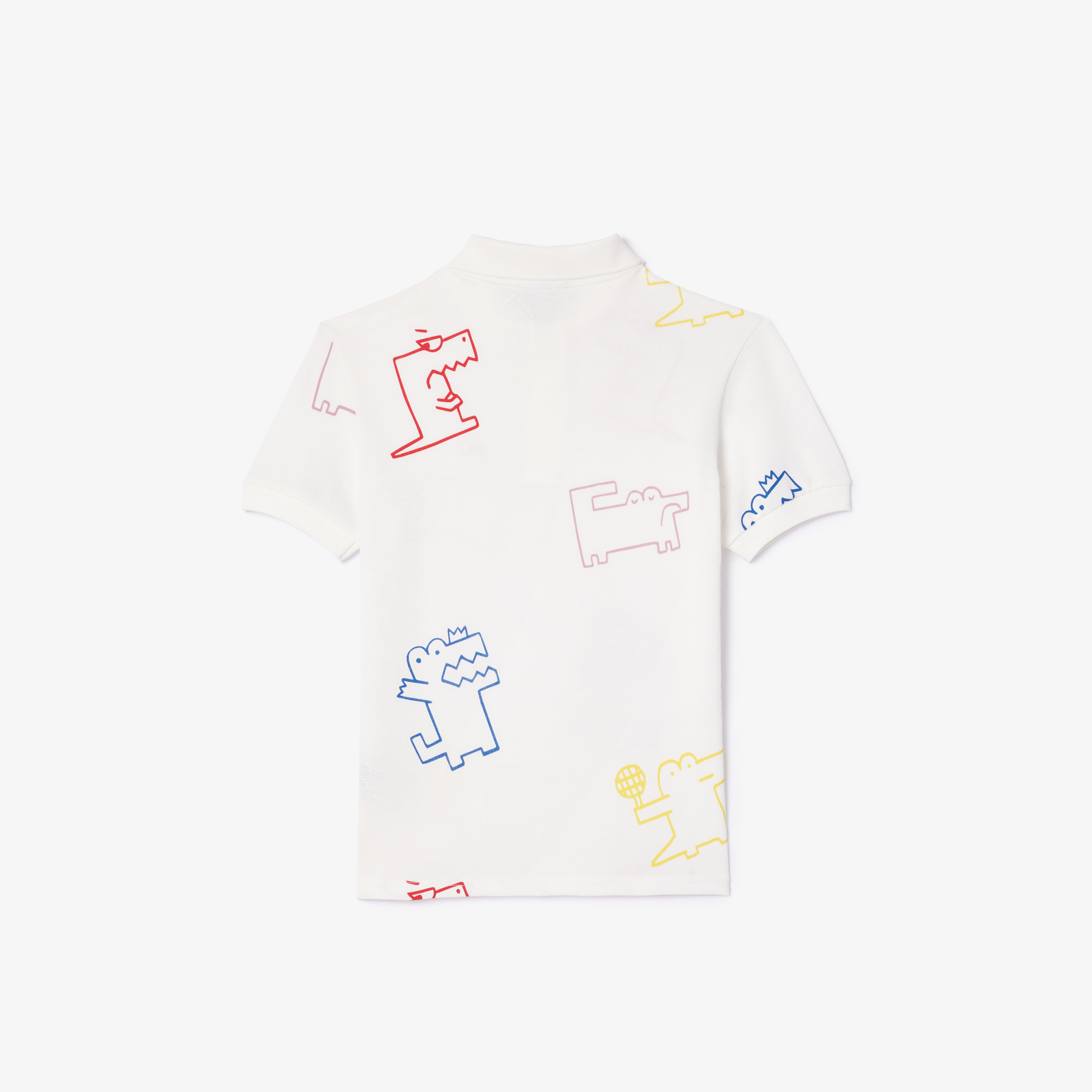 Çocuk Baskılı Beyaz Polo