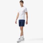 Erkek Slim Fit Keten Lacivert Bermuda