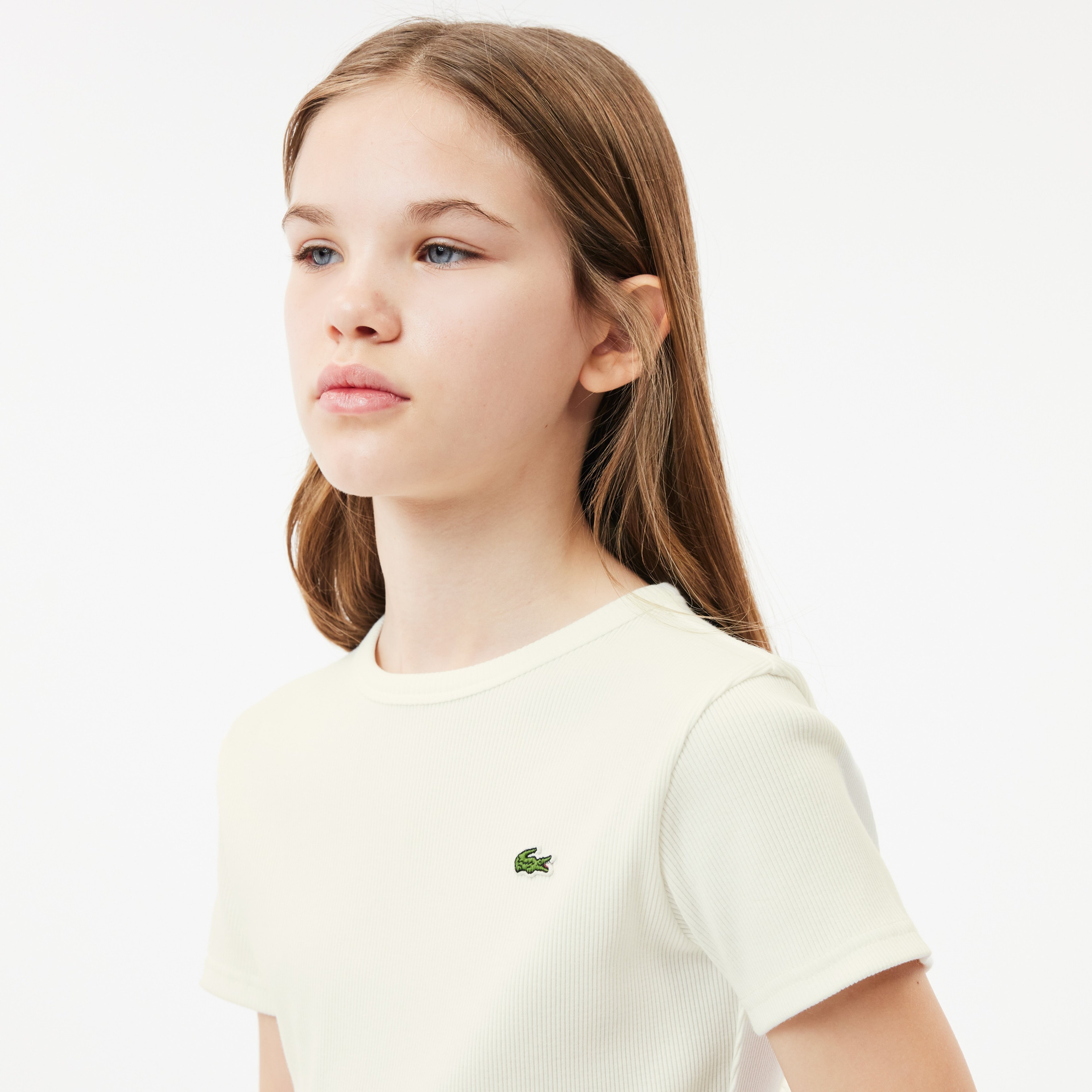 Çocuk Bisiklet Yaka Beyaz T-Shirt