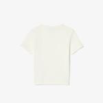 Çocuk Bisiklet Yaka Beyaz T-Shirt