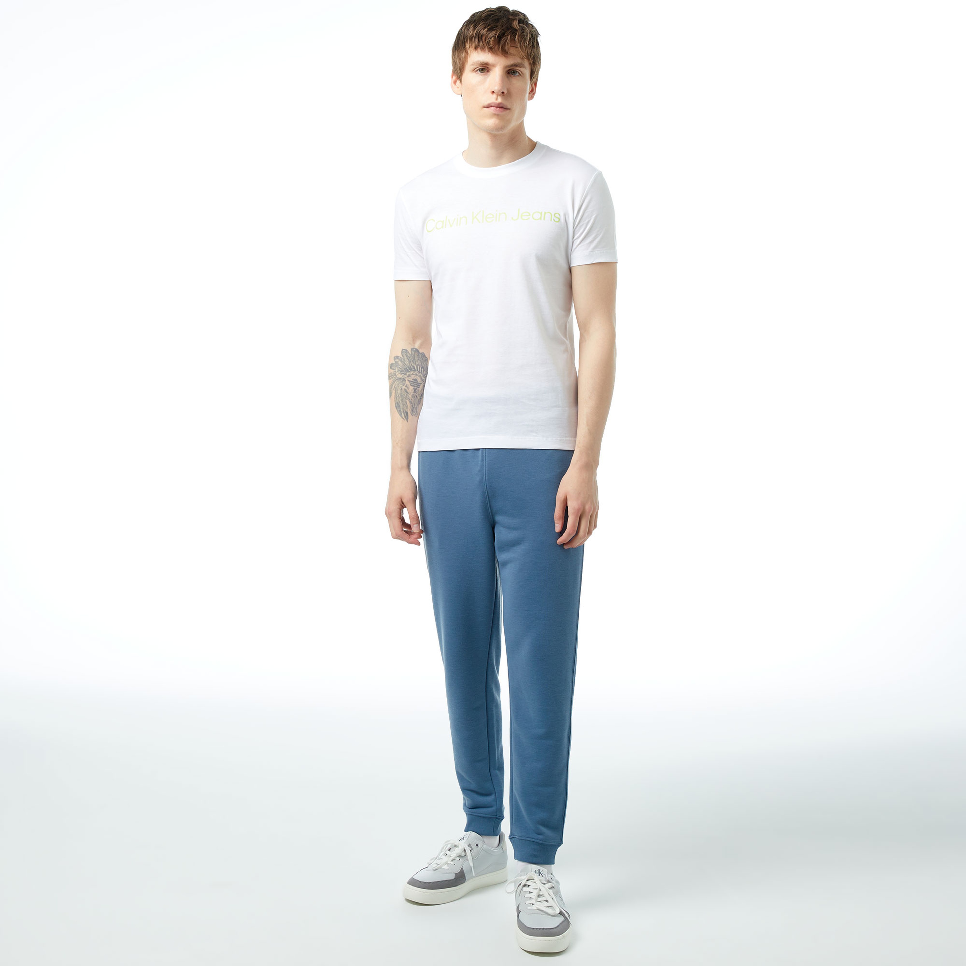 Calvin Klein Erkek Mavi Pantolon