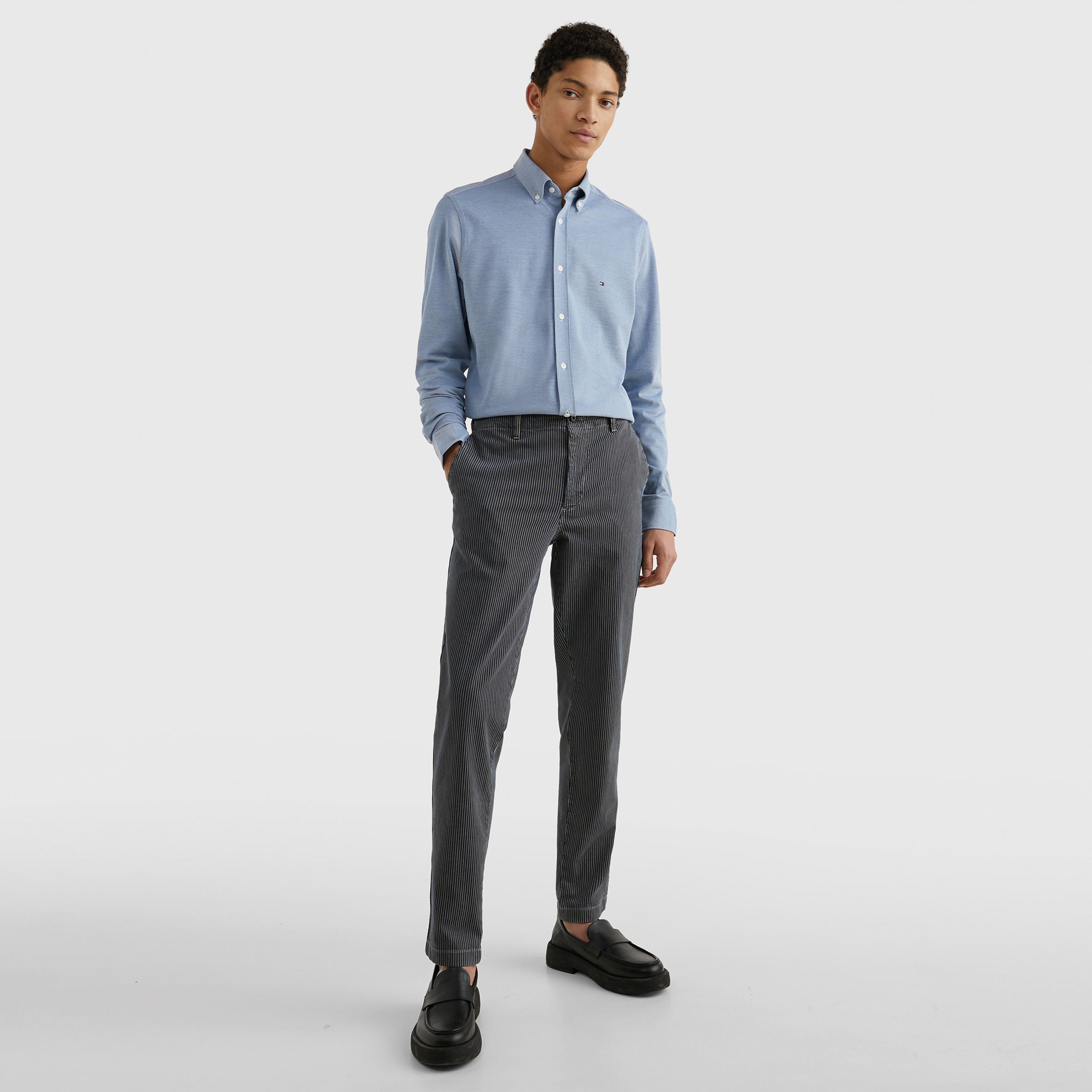 Tommy Hilfiger Erkek Mavi Gömlek