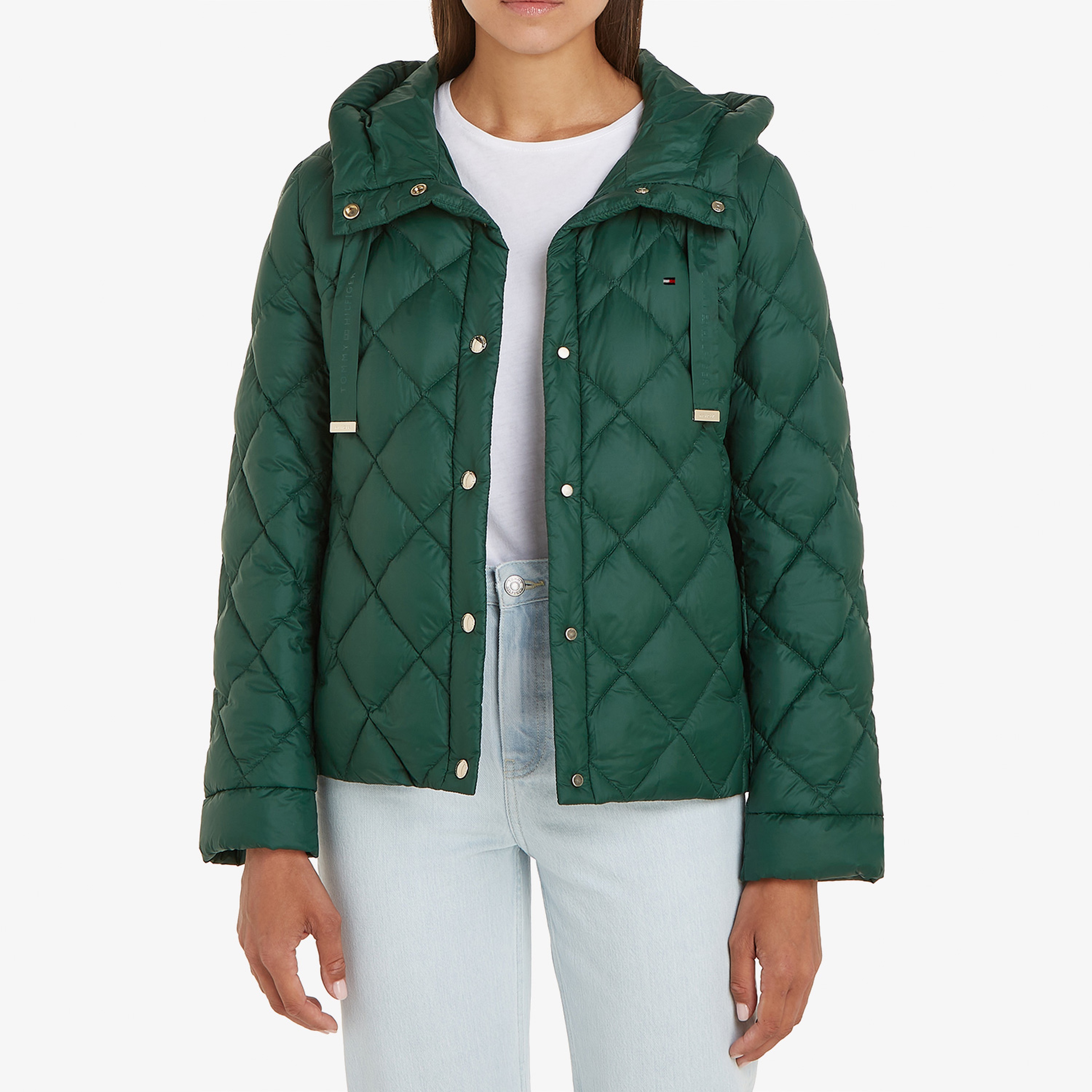 Tommy Hilfiger Kadın Yeşil Mont