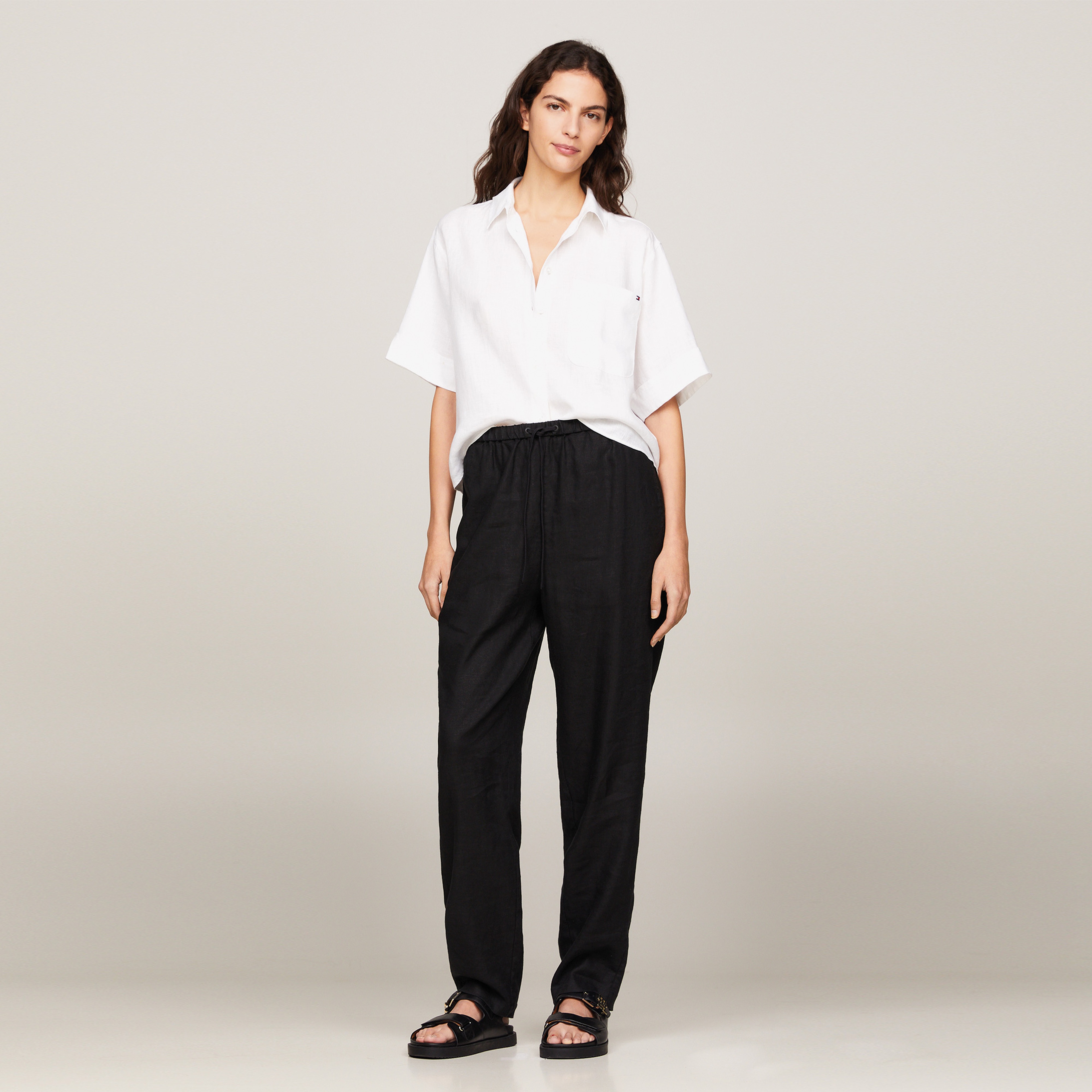 Tommy Hilfiger Kadın Beyaz Gömlek