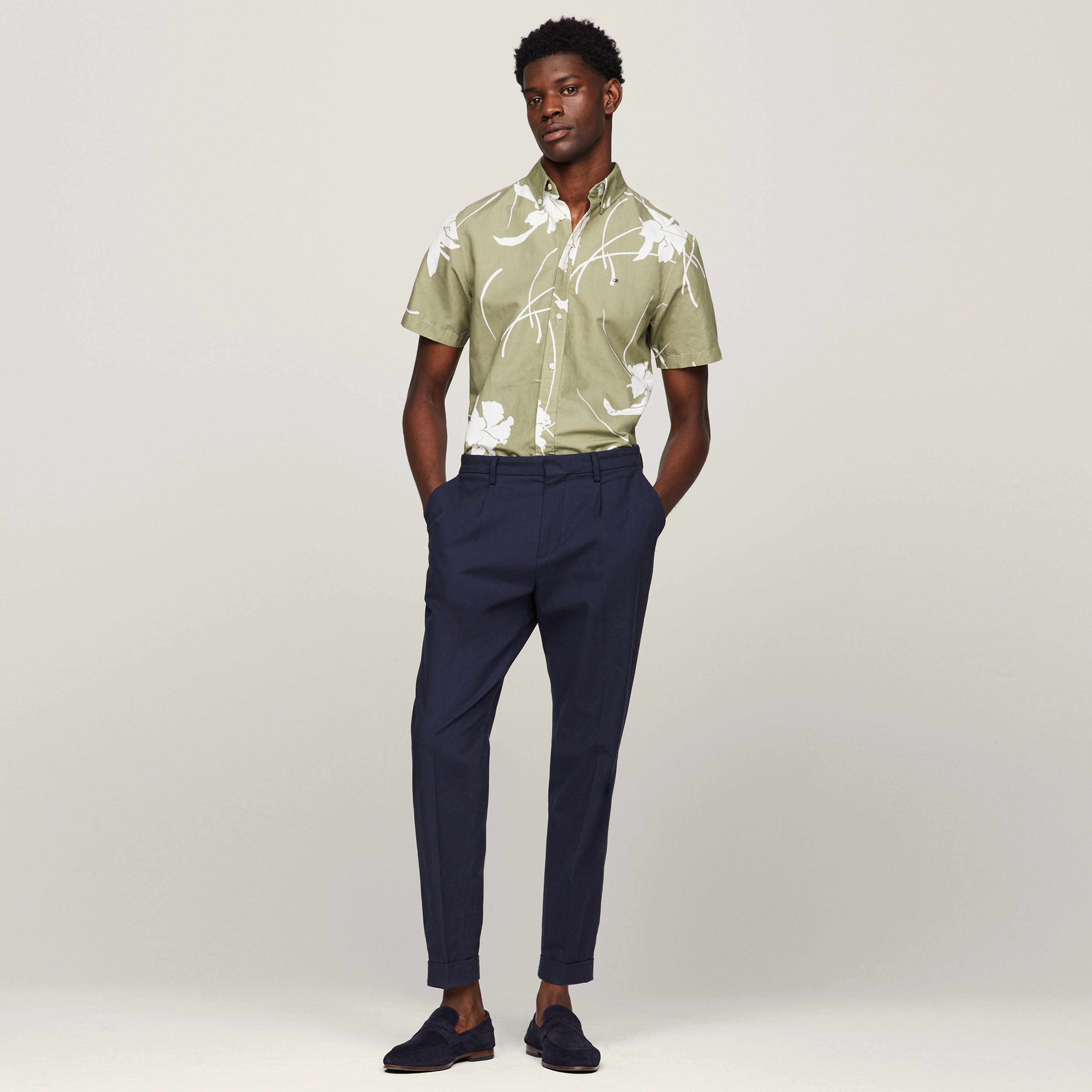 Tommy Hilfiger Erkek Yeşil Gömlek