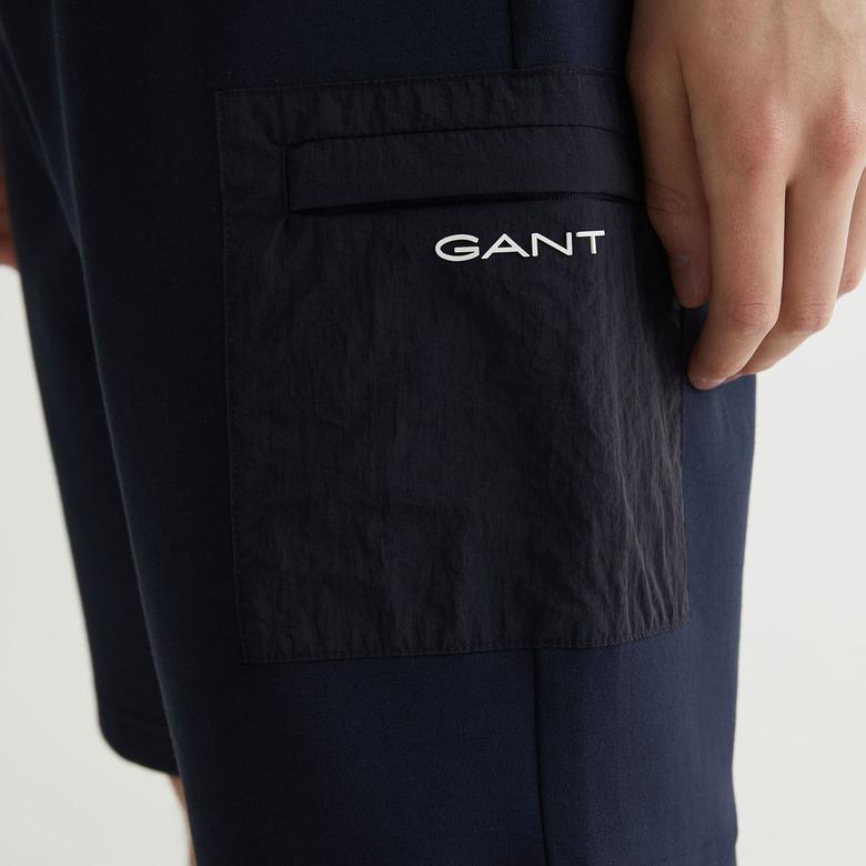 GANT Erkek Lacivert Regular Fit Logolu Şort