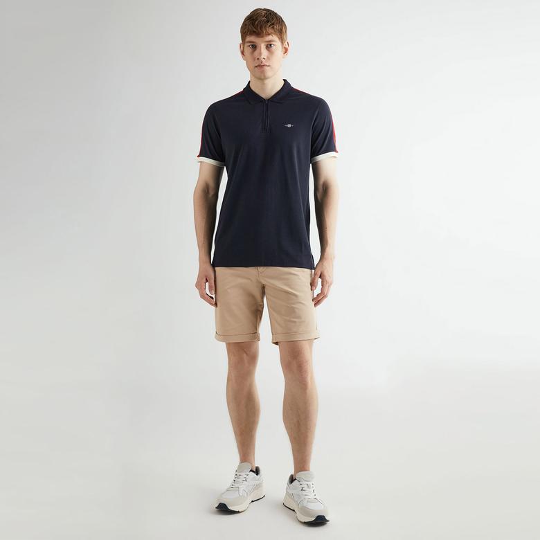 GANT Erkek Lacivert Regular Fit Renk Bloklu Polo