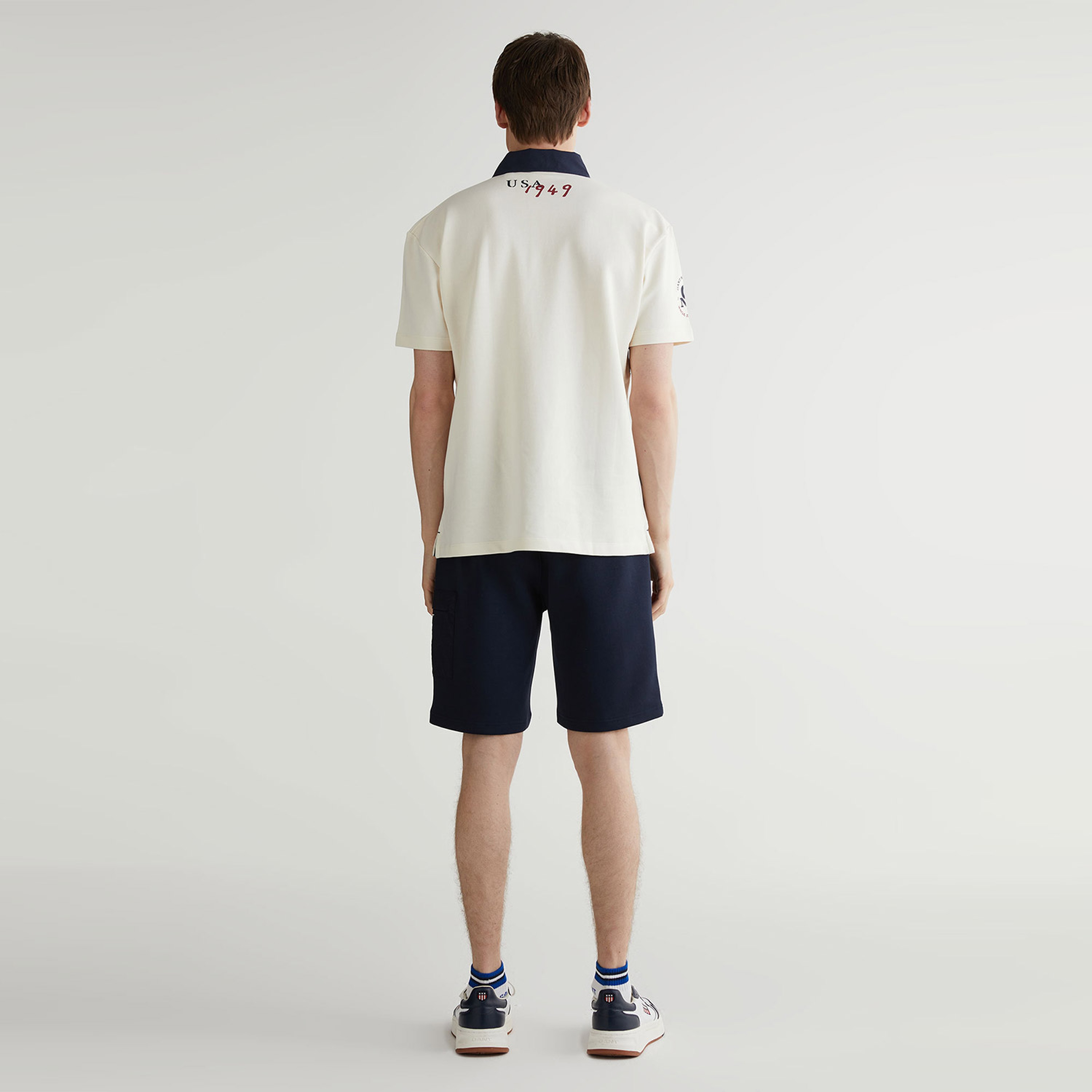 GANT Erkek Lacivert Regular Fit Logolu Şort