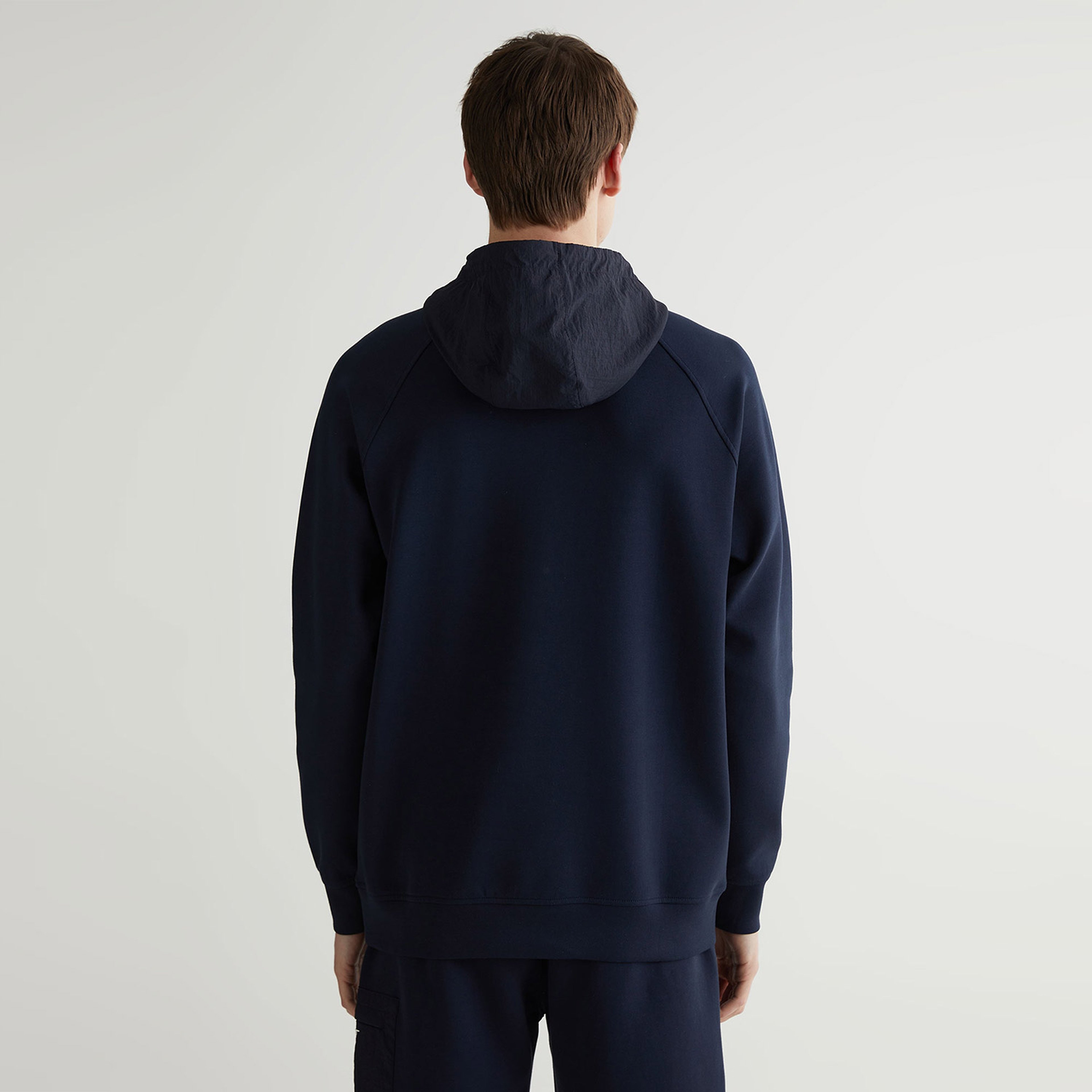 GANT Erkek Lacivert Regular Fit Kapüşonlu Logolu Sweatshirt