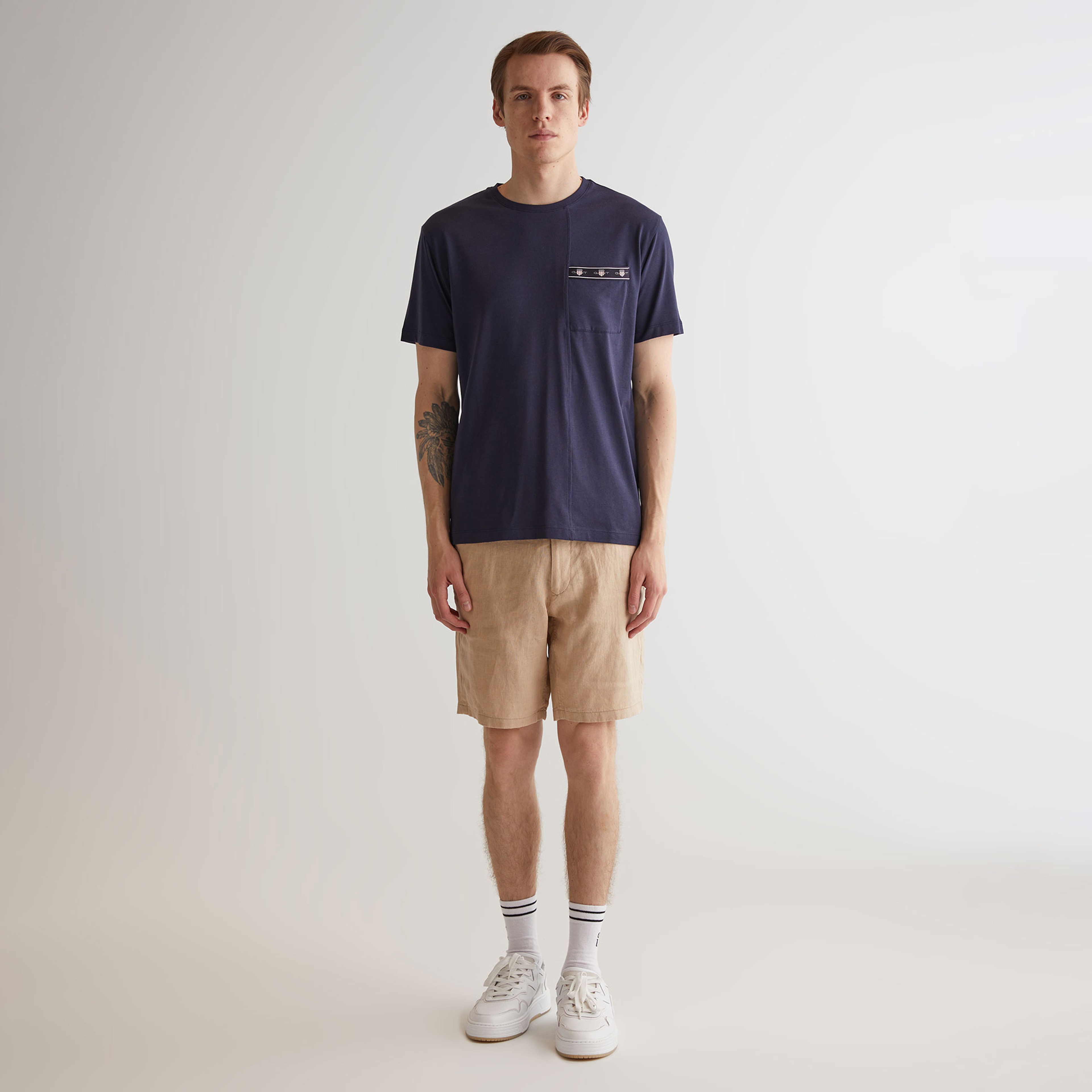 GANT Erkek Lacivert Regular Fit T-Shirt